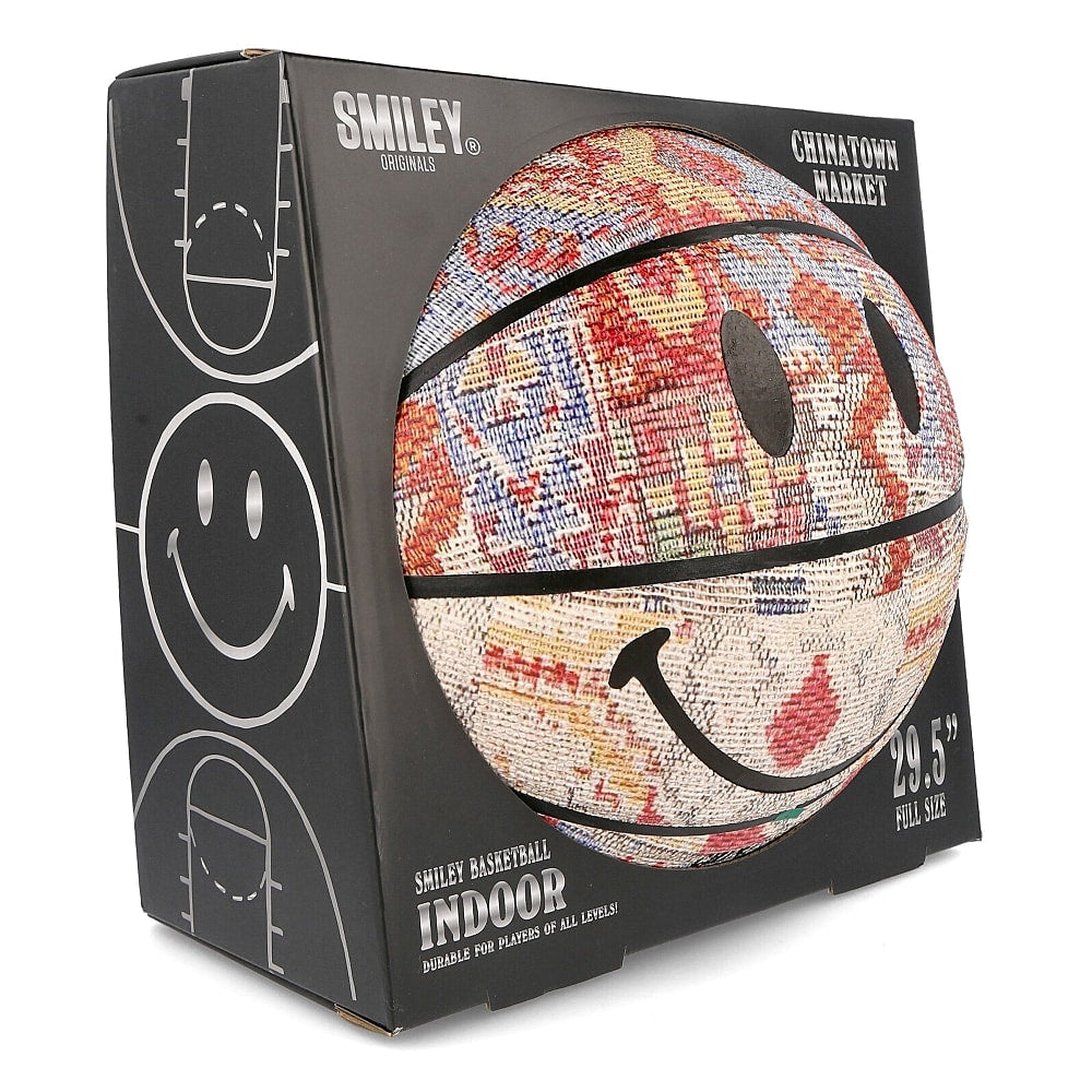 Market Smiley Patchwork Rug Basketball Multi Carpets Detailfoto | Overkill