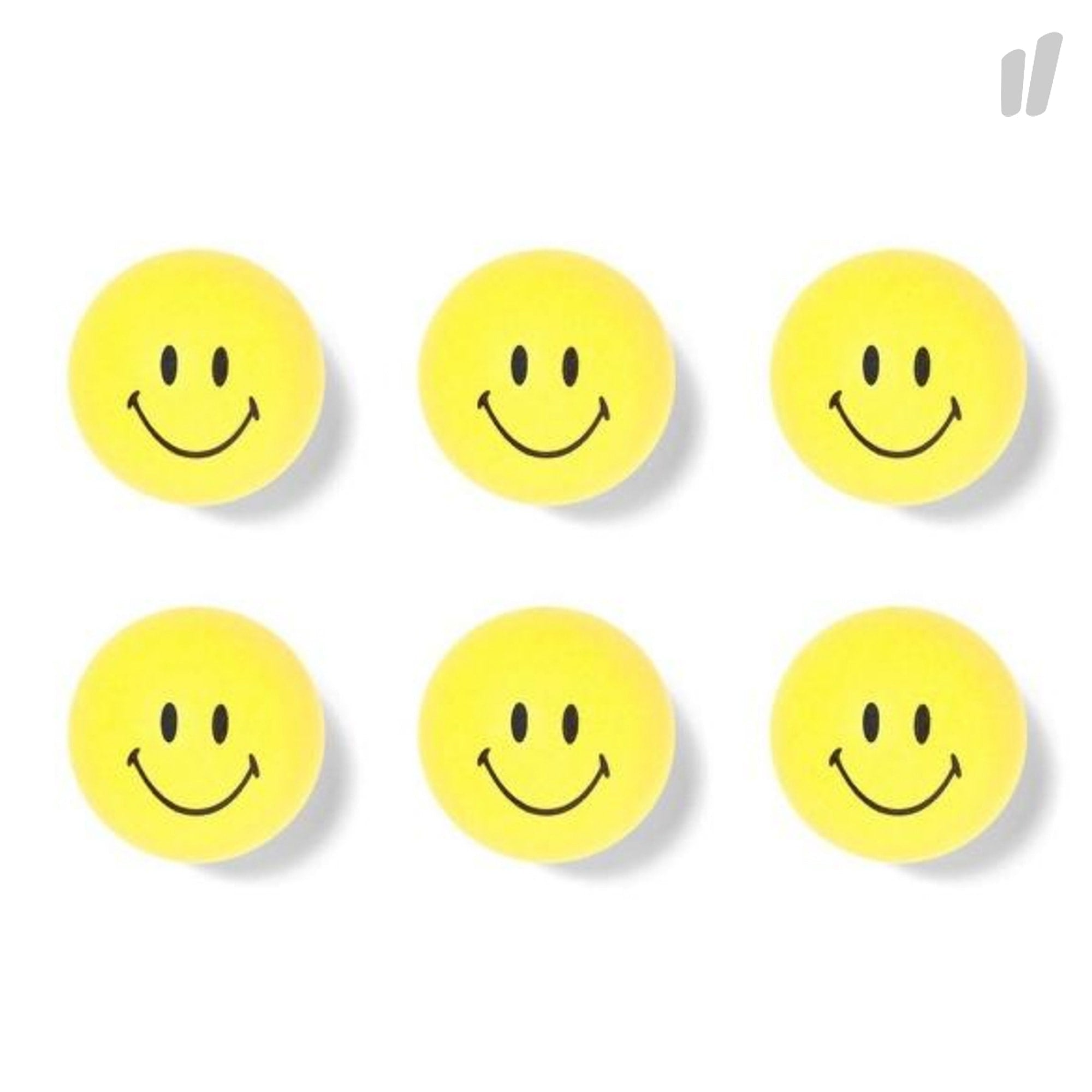 Chinatown Market Ping Pong Balls Smiley Yellow Other Sports Equipment CTM-PPB / 6 Pack | Overkill