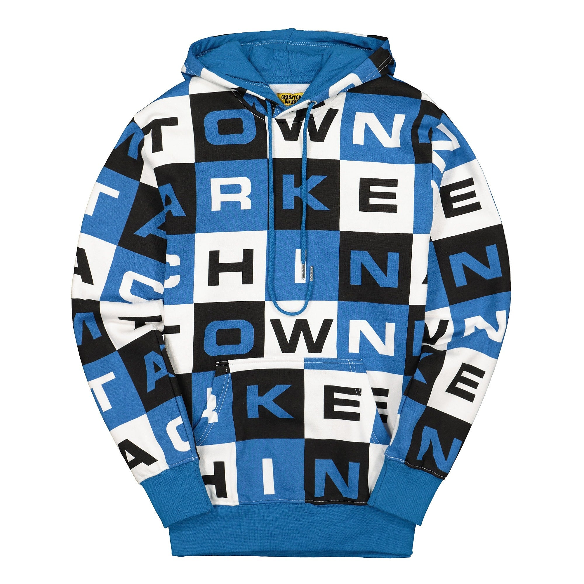 Chinatown Market Block Letters Hoodie Blue Hoodies CTMF19-BLHD | Overkill