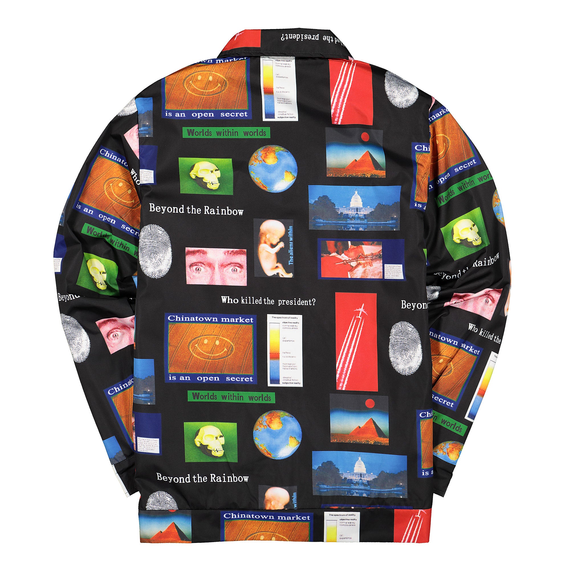 Chinatown Market Conspiracy Trench Coat Black Coats Material | Overkill