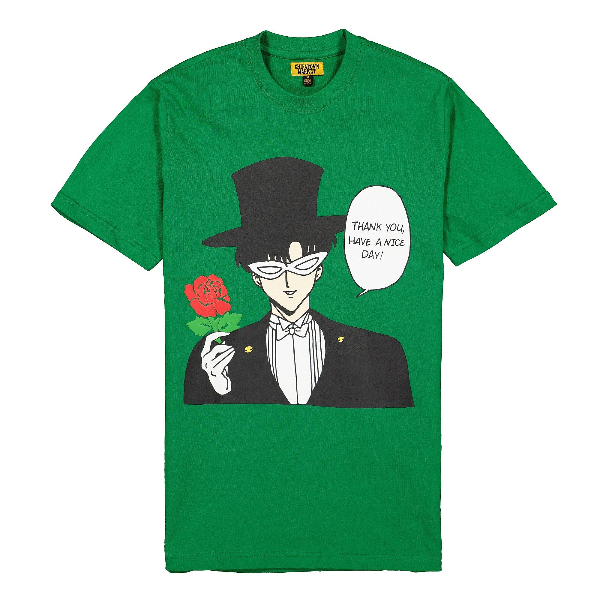 Chinatown Market Tuxedo Guy T-Shirt Green T-Shirts CTMJ-TGSS-G | Overkill