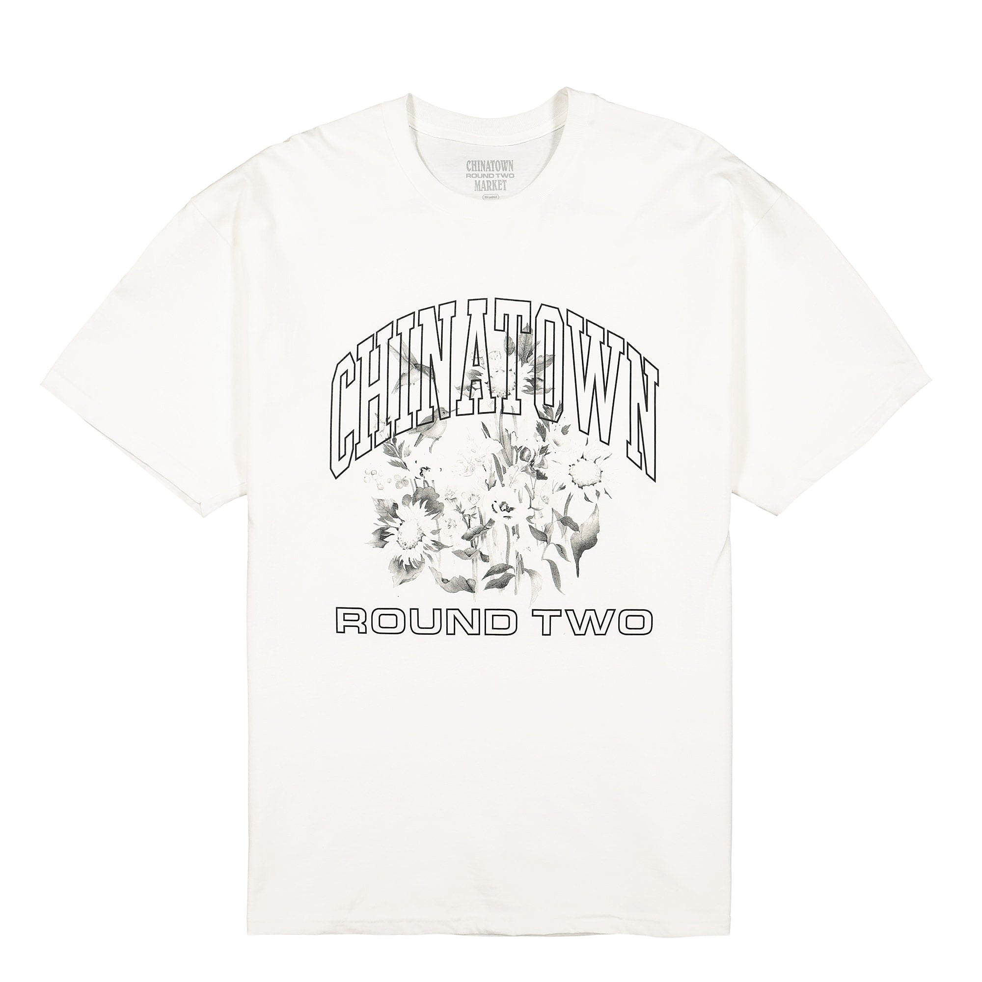 Chinatown Market Round Two UV Flower T-Shirt White T-Shirts CTMR2-UVFLT | Overkill