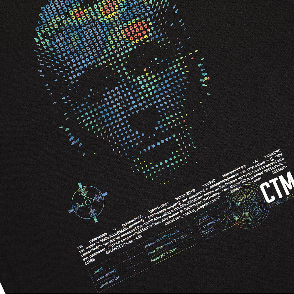 Chinatown Market AI Tee Black T-Shirts Close-up | Overkill