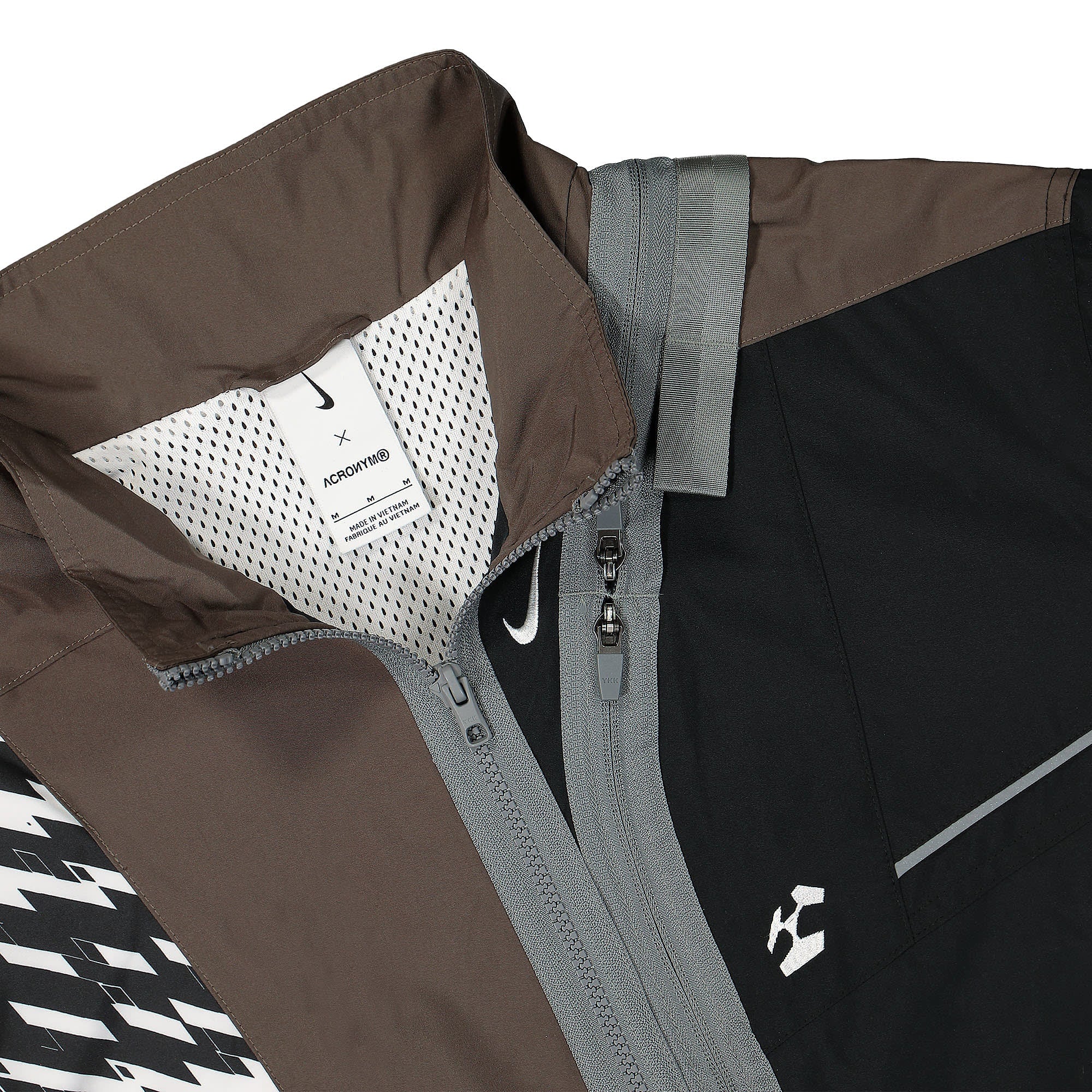 Nike Acronym x Nike NRG CS Woven Jacket White / Multi Color Jackets Close-up | Overkill