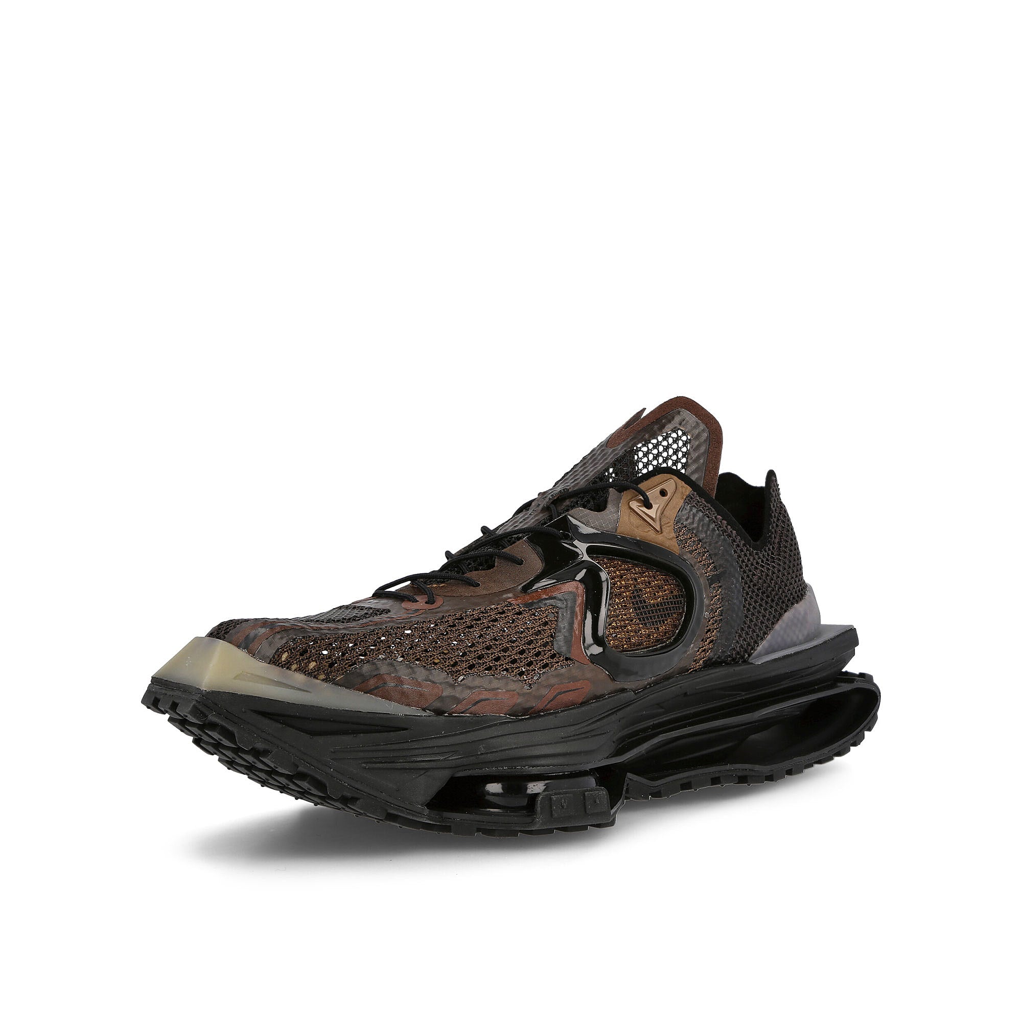 Nike Matthew M. Williams x Nike Zoom 4 Baroque Brown-Black - Black Sneakers Close Up | Overkill