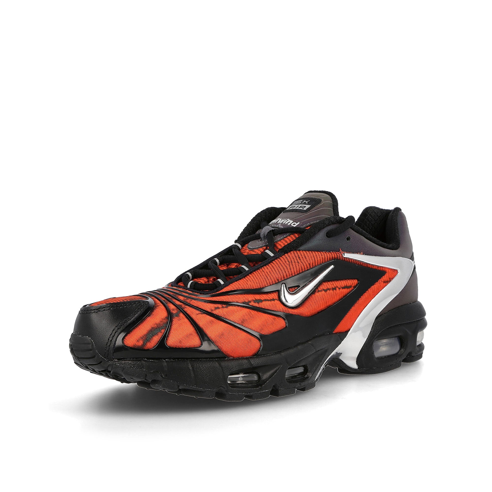 Nike Skepta x Nike Air Max Tailwind V Black-Chrome - Red Sneakers Close Up | Overkill