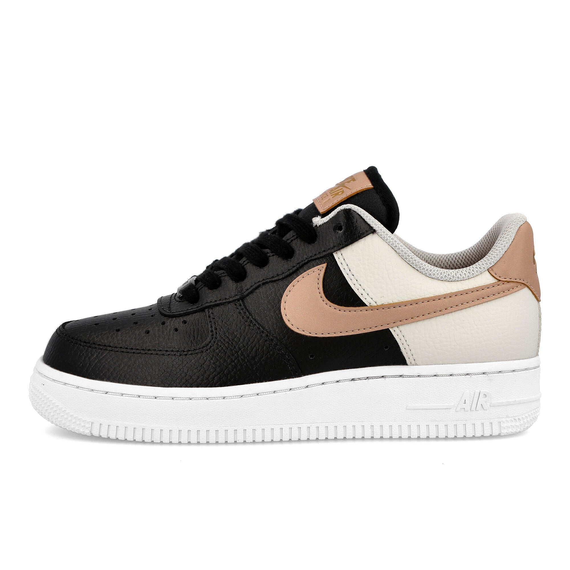 Nike wmns air force 1 07 Black / Metallic Red Bronze - Light Orewood Brown CU5311 001 | Overkill