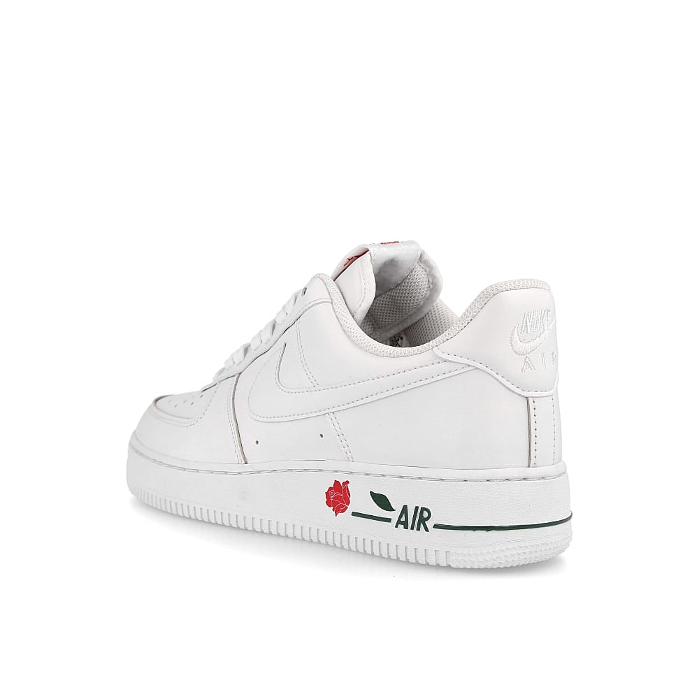 Nike air force 1 07 lx White / White - University Red - Pine Green Close-up | Overkill