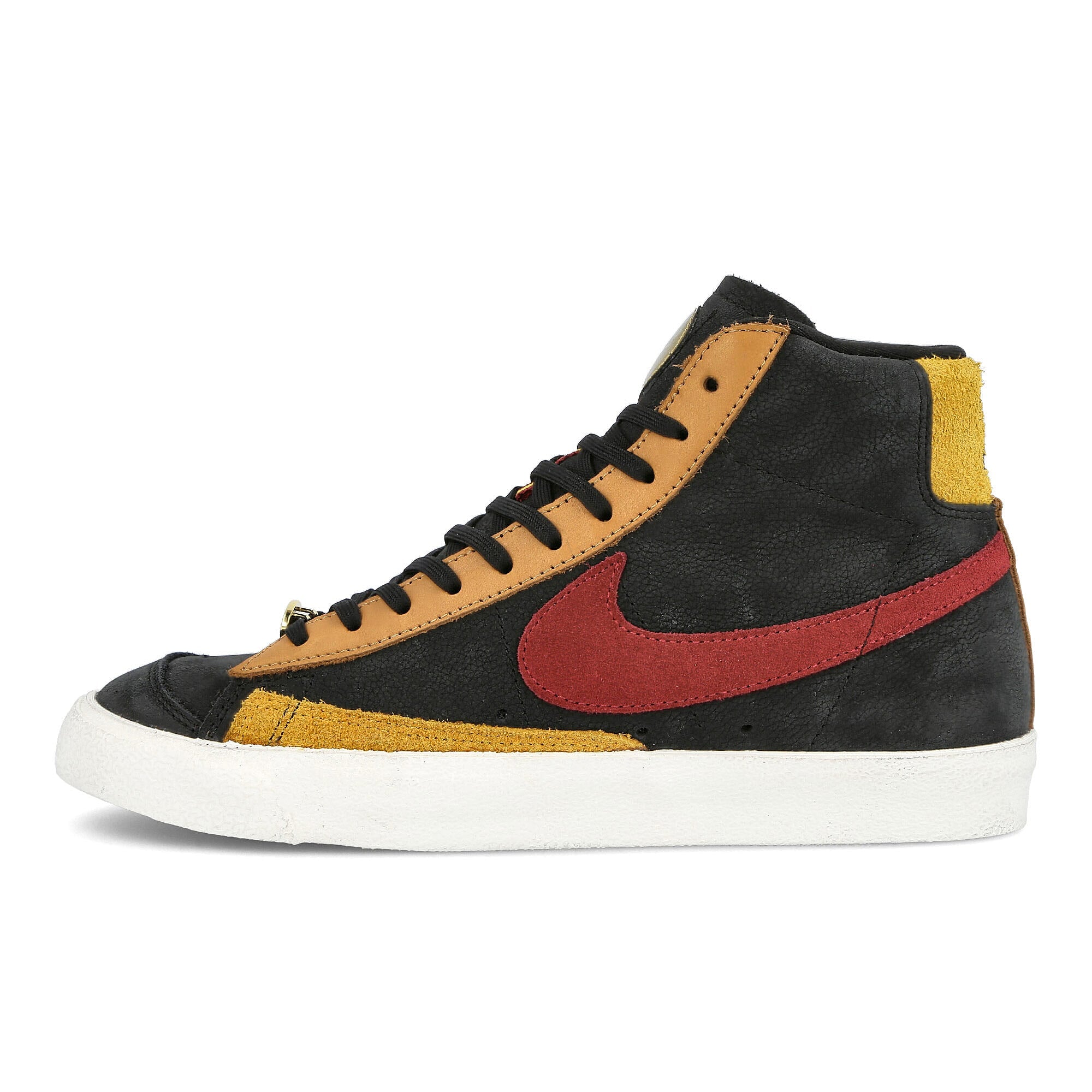 Nike wmns blazer mid 77 qs Black-Team Red - University Gold - Flax Mid Top Sneakers CU6442 001 | Overkill