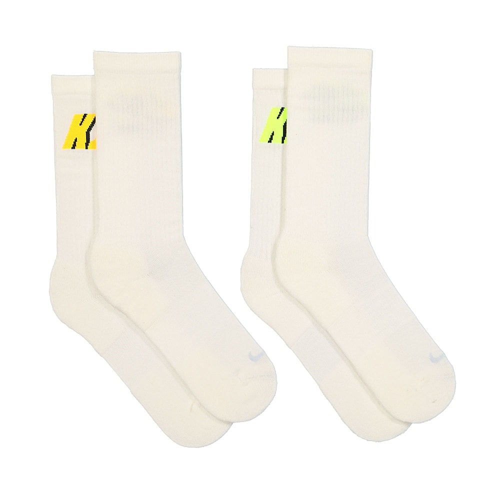 Nike Kim Jones x Nike NRG Heritage 2 Pack Crew Socks White / Multi Socks Material | Overkill
