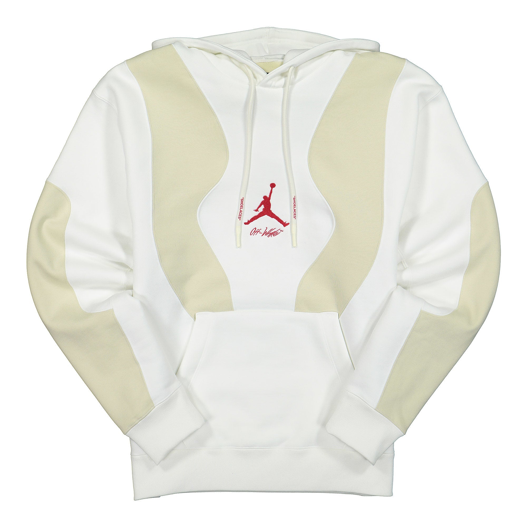 Jordan Off-White x Jordan Fleece Hoodie Sail / Fossil - University Red Hoodies CV0539 134 | Overkill