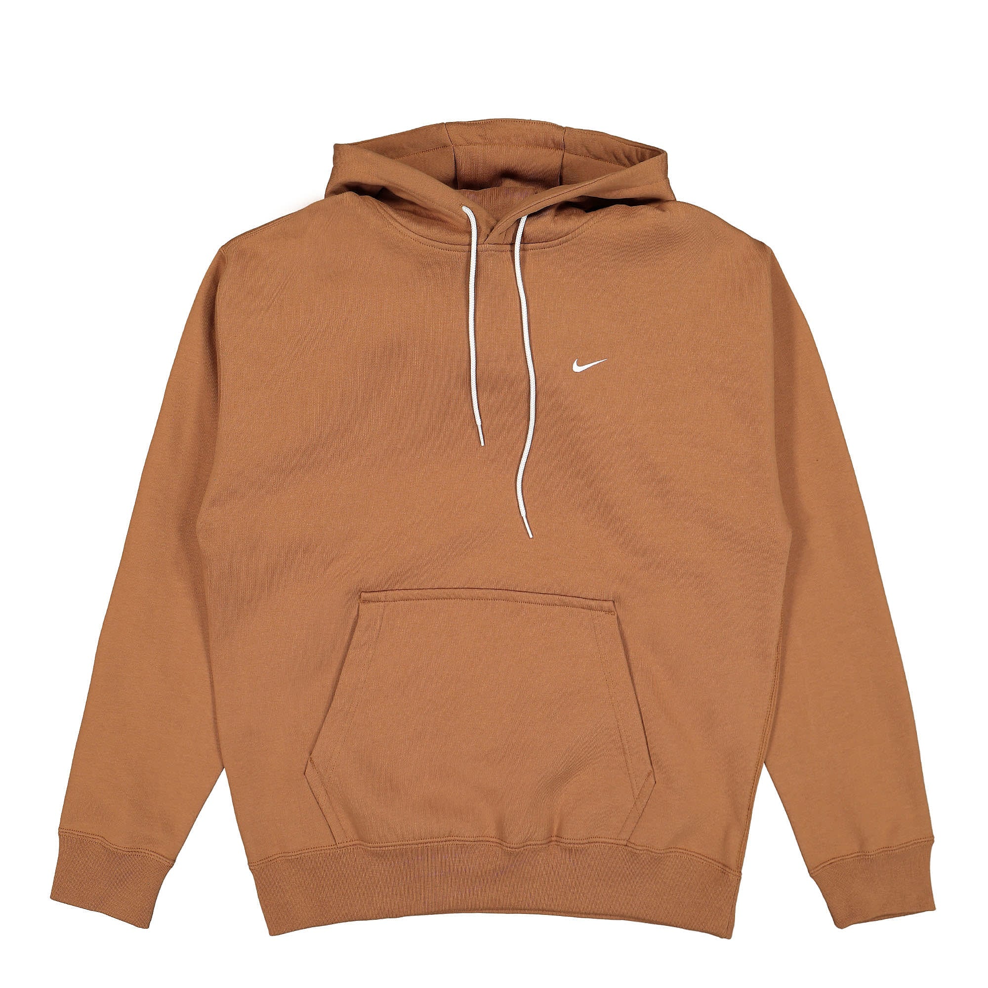 Nike Solo Swoosh Fleece Hoodie Ale Brown / White Hoodies CV0552 270 | Overkill