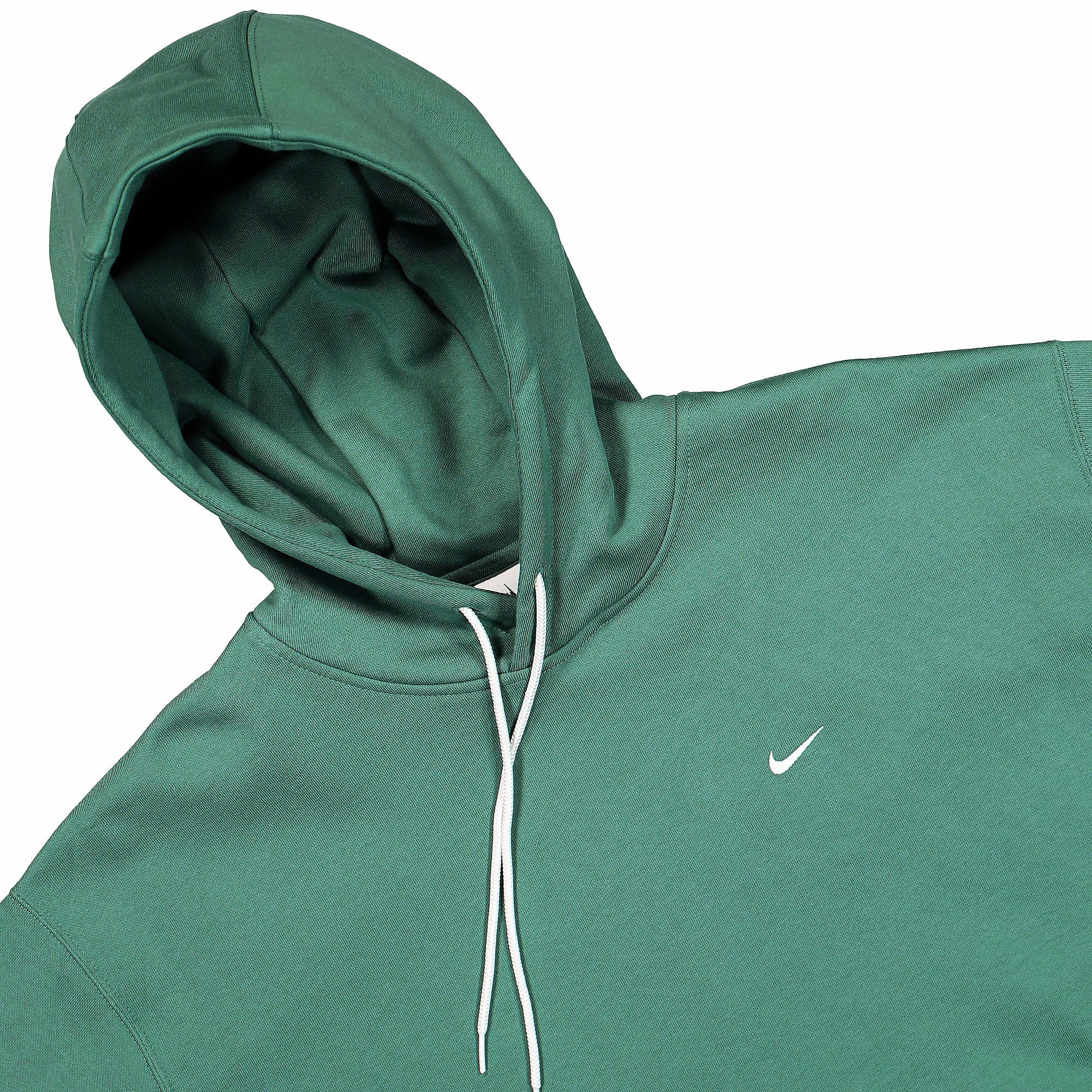 Nike NK Solo Swoosh Fleece Hoodie Mystic Green / White Hoodies Close-up | Overkill