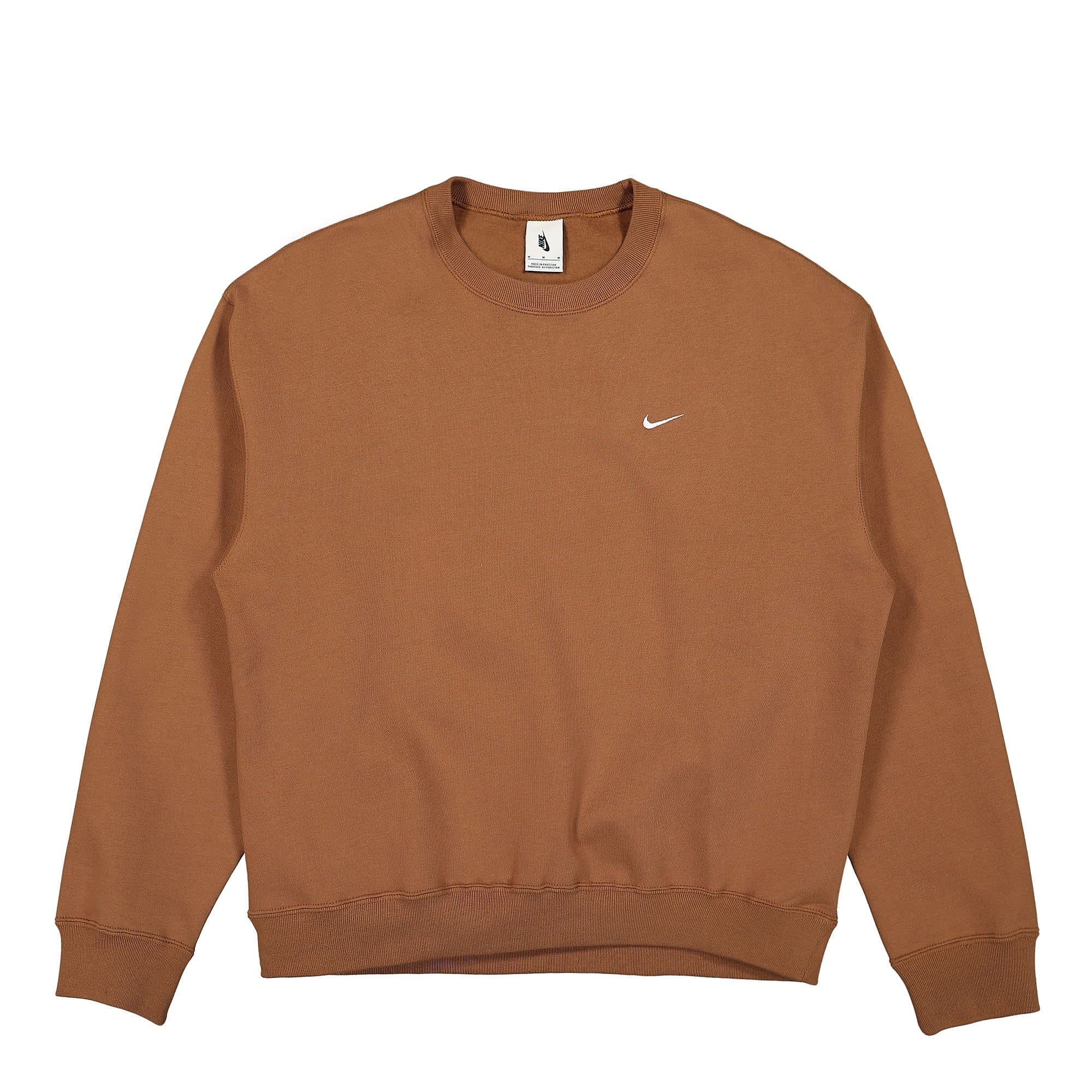 Nike Solo Swoosh Crew Sweatshirt Ale Brown / White Sweatshirts CV0554 270 | Overkill