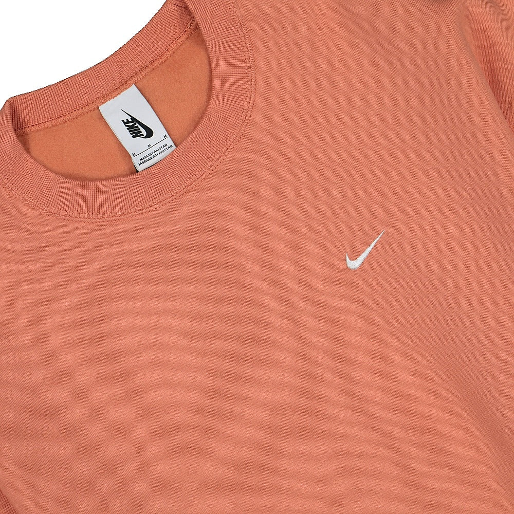 Nike NRG Fleece Crew Healing Orange Sweatshirts Close-up | Overkill