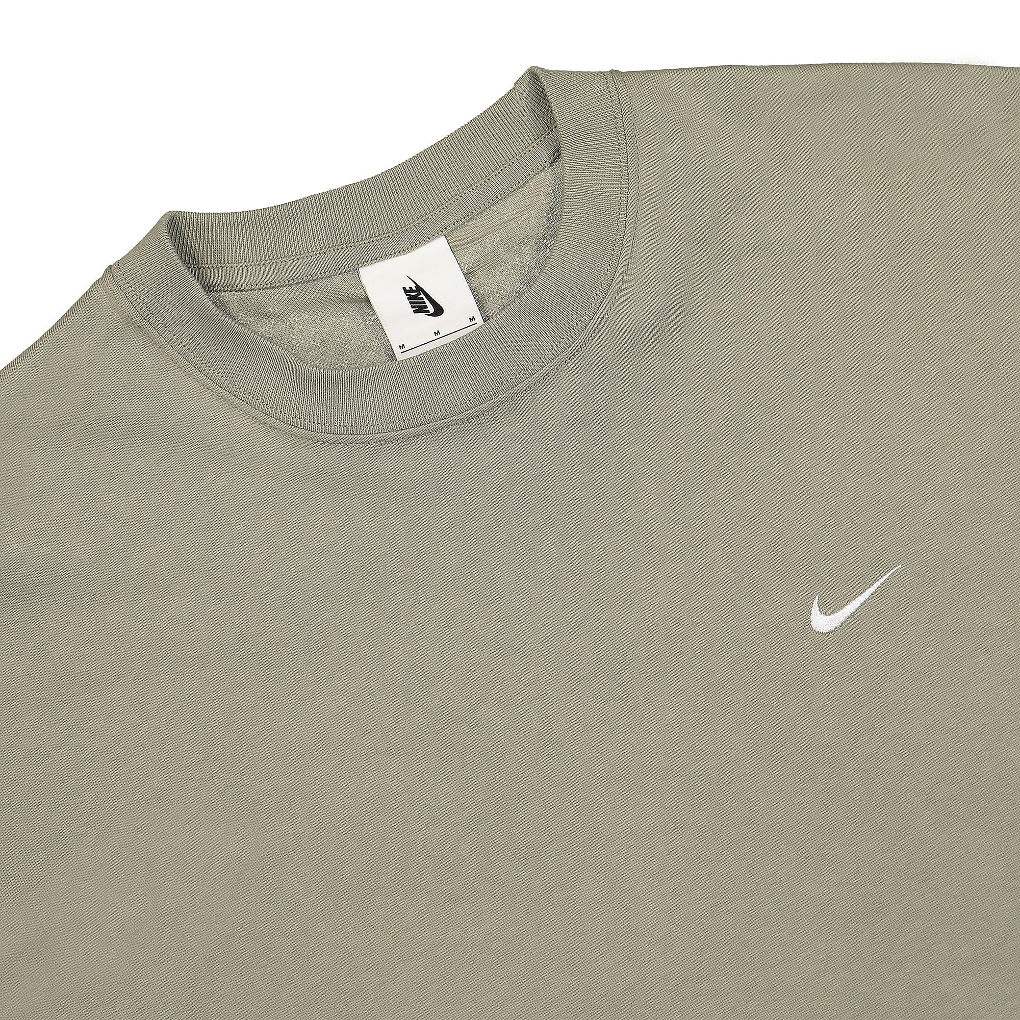 Nike NRG Solo Swoosh Tee Light Army / White T-Shirts Close-up | Overkill