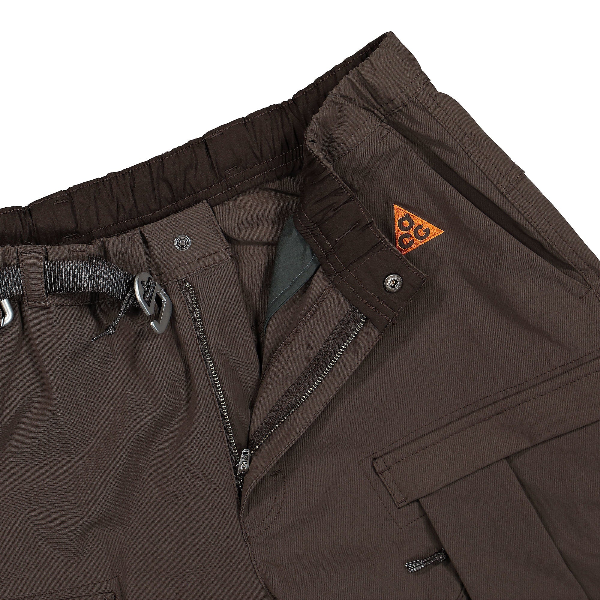 Nike ACG Smith Summit Cargo Pant Velvet Brown / Campfire Orange Cargo Pants Detailfoto | Overkill