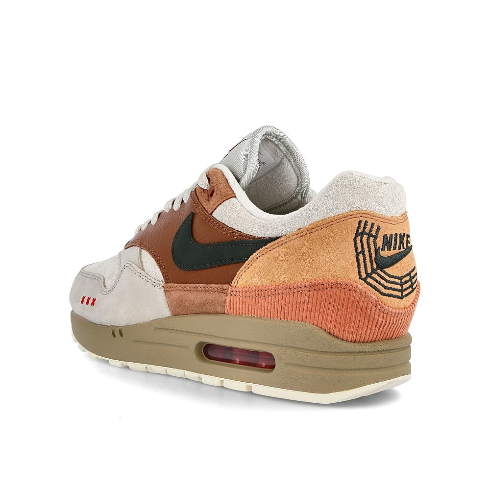Nike air max 1 amsterdam Red Bark / Khaki - Terra Blush - Dusty Peach Close-up | Overkill