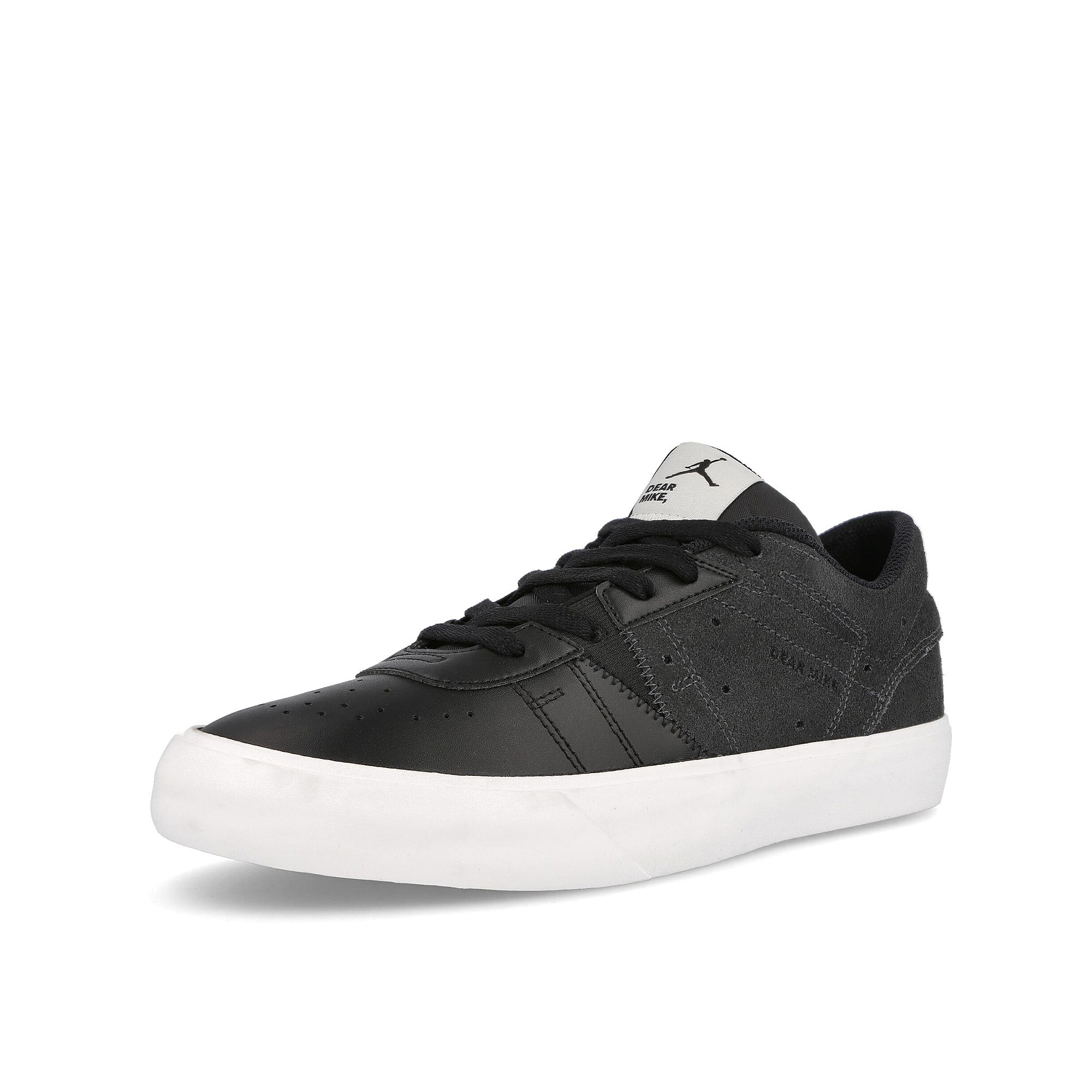 Nike Air Jordan Series .01 Dear Mike Anthracite-Black - Summit White Low Top Sneakers Close Up | Overkill