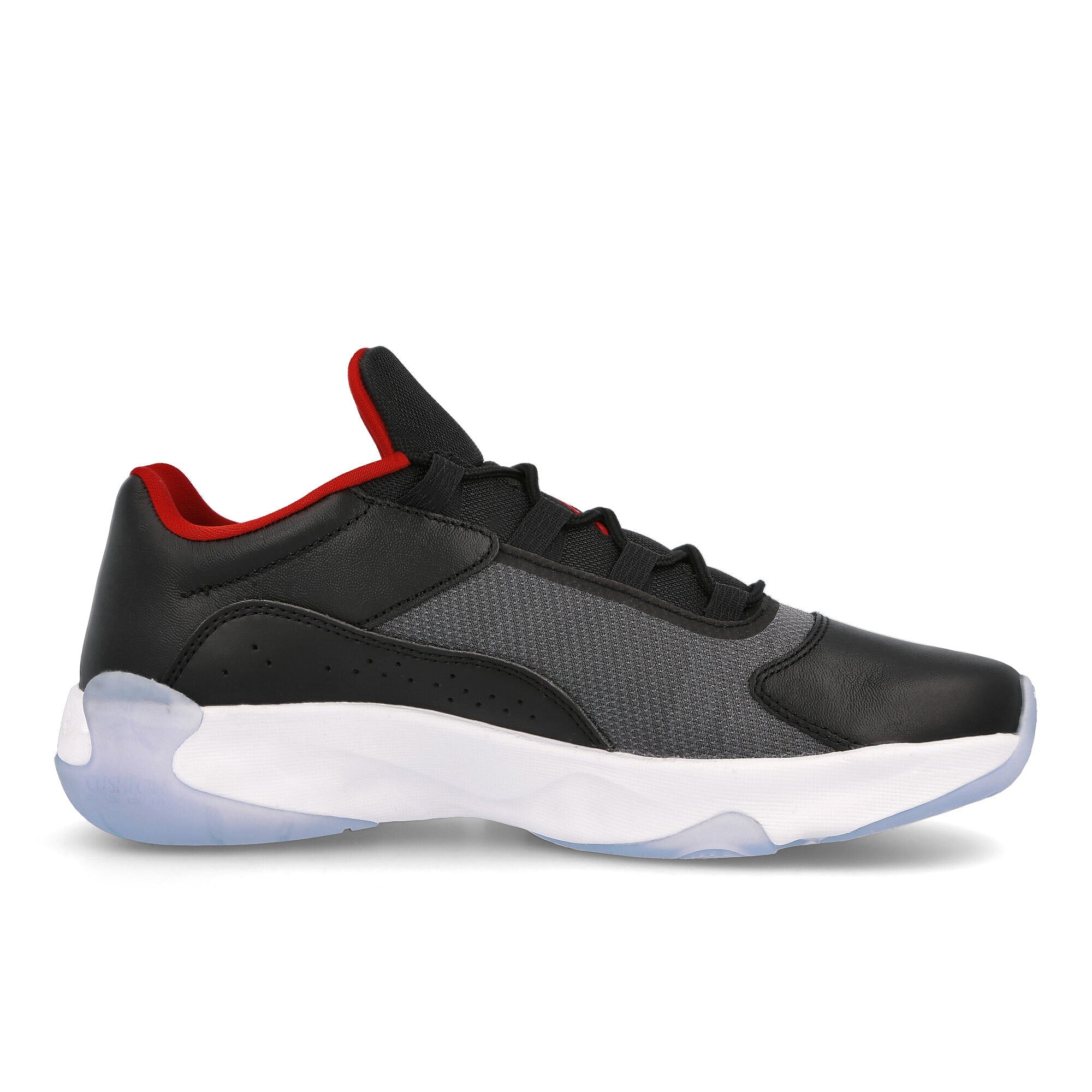 Jordan Air Jordan 11 Comfort Low Black-University Red - White Low Top Sneakers Silhouette | Overkill