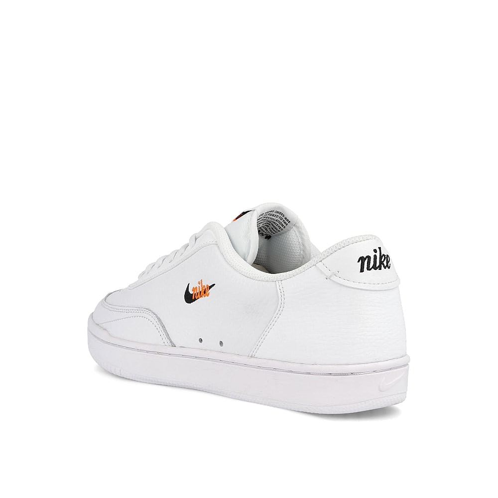 Nike wmns court vintage premium White-Black - Total Orange Sneakers Material | Overkill