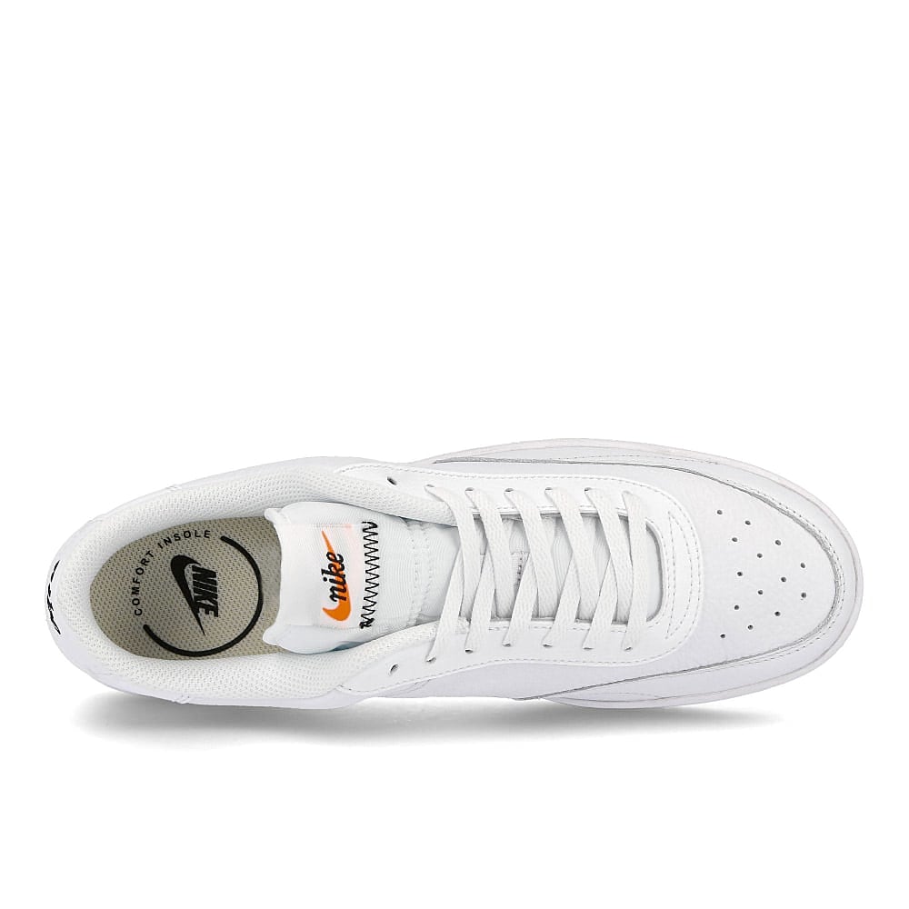 Nike wmns court vintage premium White-Black - Total Orange Sneakers Detailfoto | Overkill