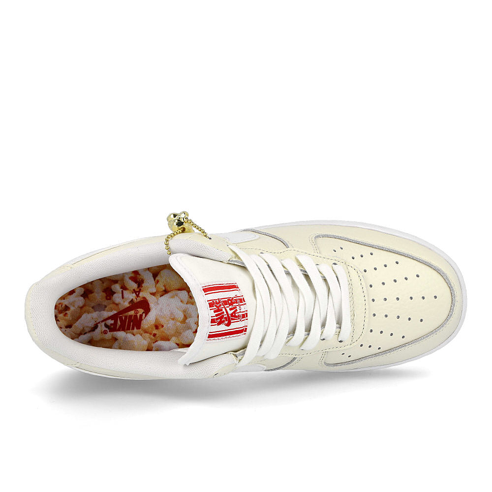 Nike air force 1 07 premium embroidered Coconut Milk / White - University Red Detail view 1 | Overkill