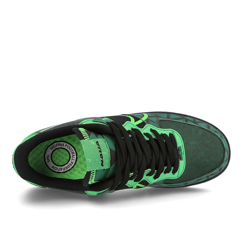 Nike air force 1 react qs Black-Green Strike - Pine Green Low Top Sneakers Detailfoto | Overkill