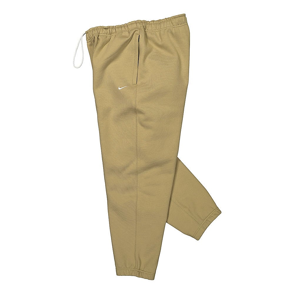 Nike NRG Solo Swoosh Fleece Pant Khaki / White Sweat & Track Pants Close-up | Overkill