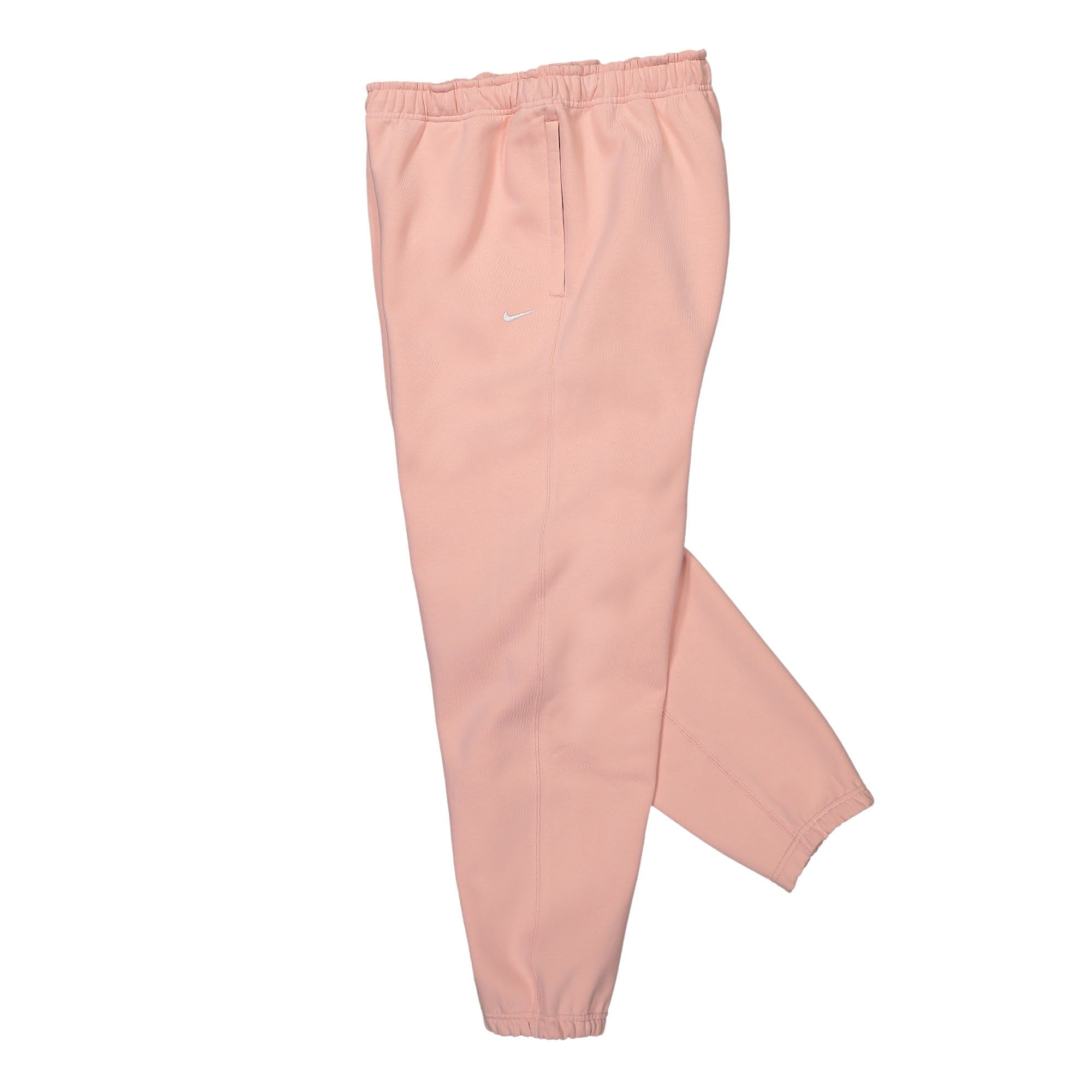 Nike NK Solo Swoosh Fleece Pant Bleached Coral / White Sweat & Track Pants Close-up | Overkill