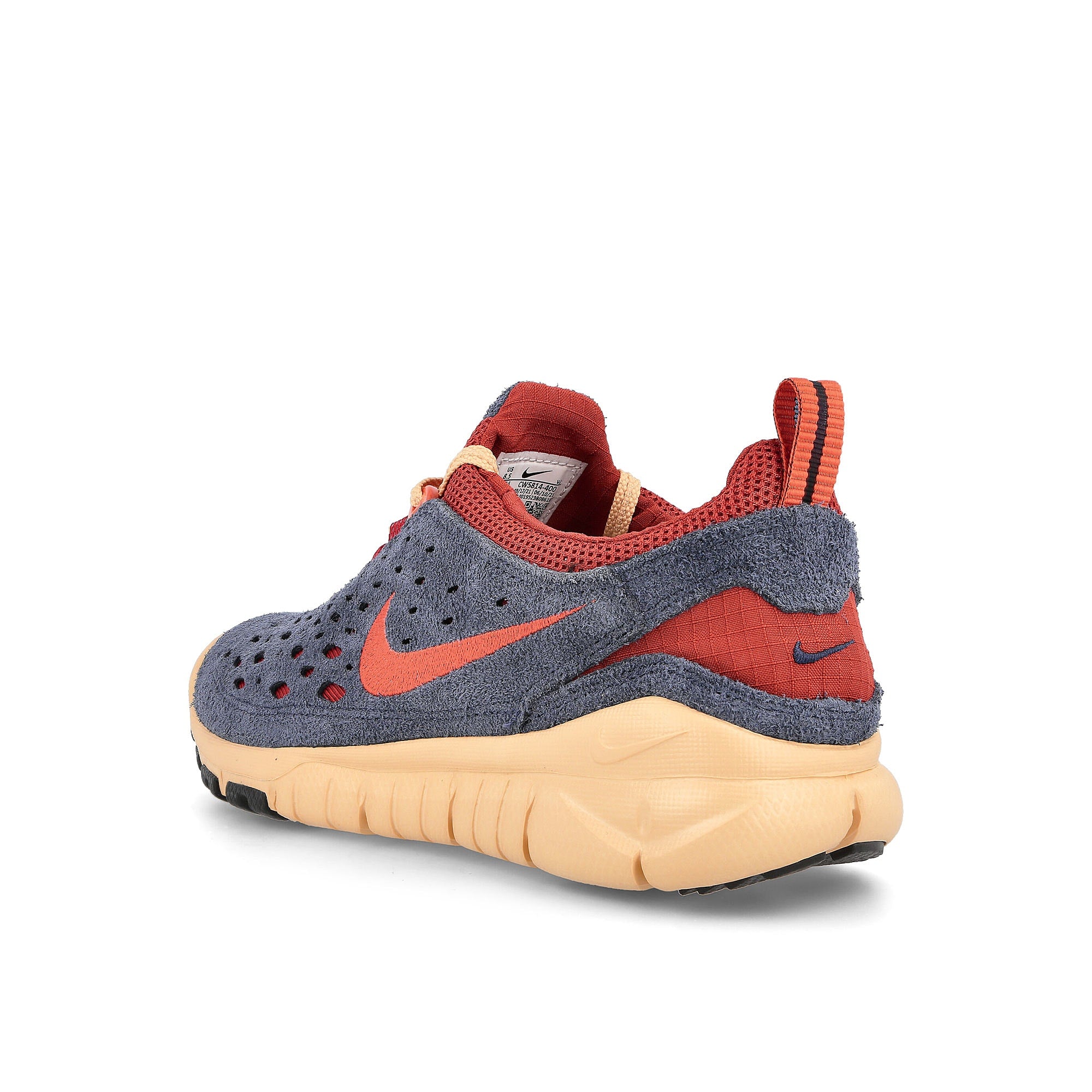 Nike free run trail Thunder Blue-Orange - Cinnabar - Canvas Sneakers Material | Overkill