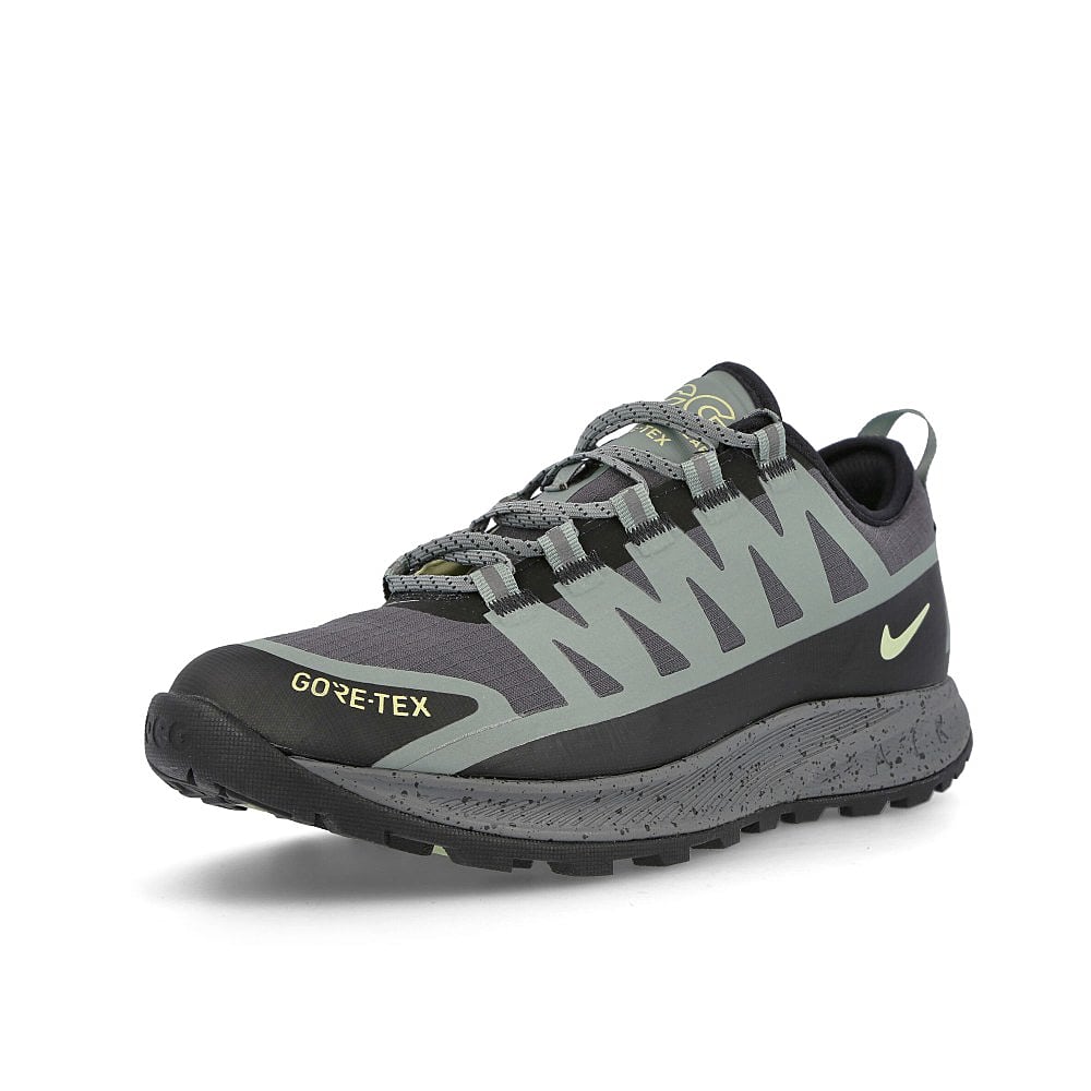 Nike acg air nasu gore-tex Clay Green-Olive Aura Low Top Sneakers Close Up | Overkill