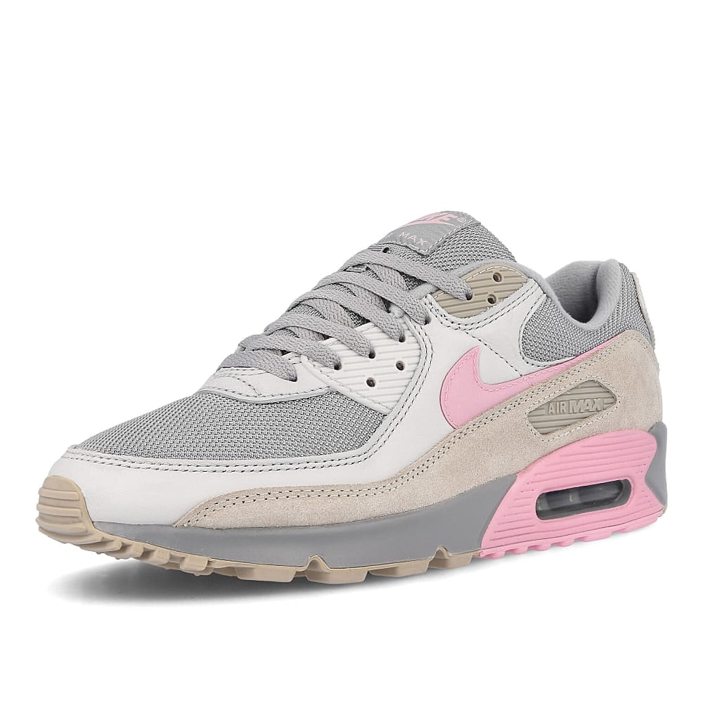 Nike air max 90 Vast Grey / Pink - Wolf Grey - String Detailfoto | Overkill