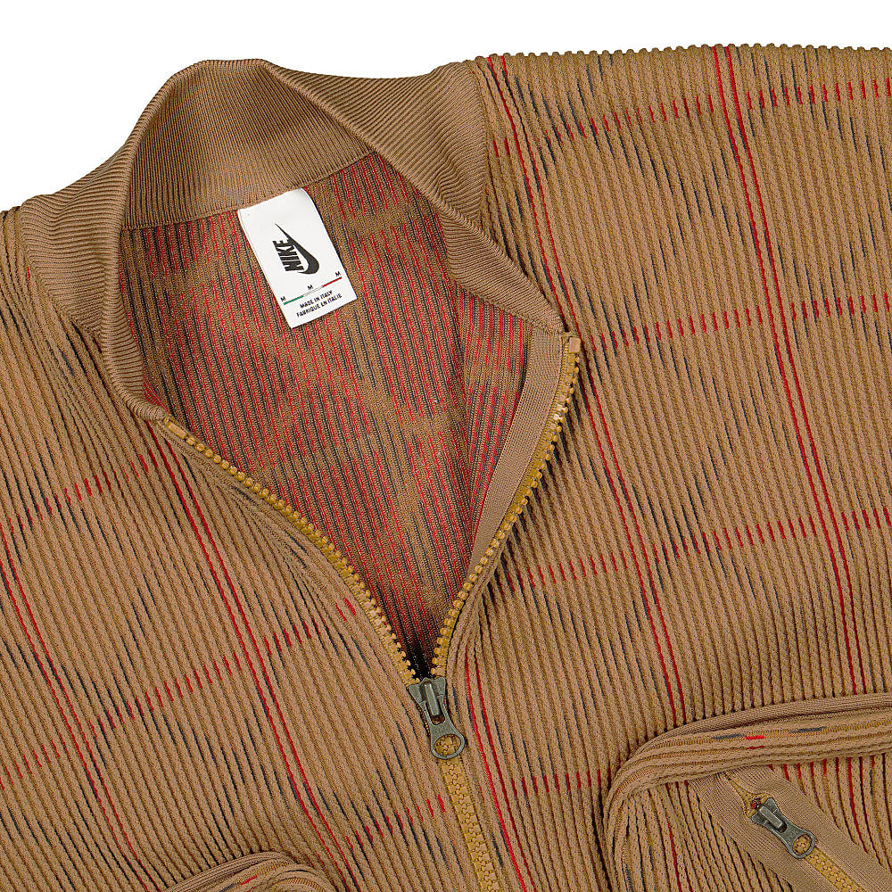 Nike Undercover x Nike NRG Knit MA-1 Lichen Brown Sweatshirts Close-up | Overkill