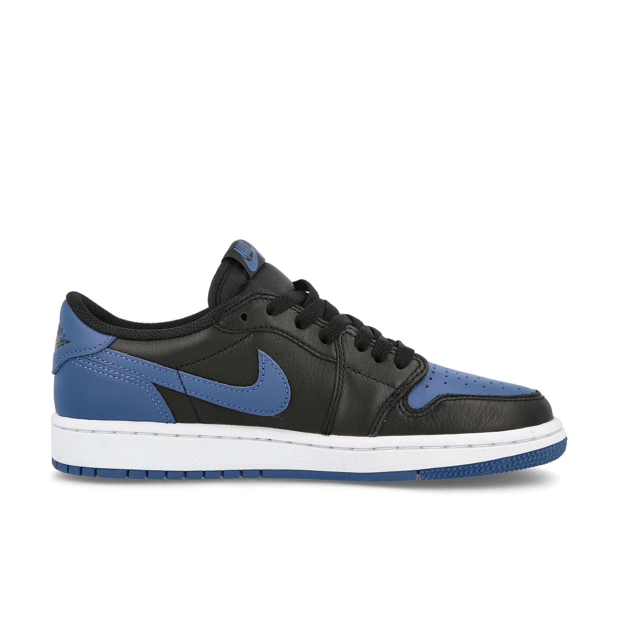 Jordan Wmns Air Jordan 1 Low OG Black / Mystic Navy - White Sneakers Silhouette | Overkill