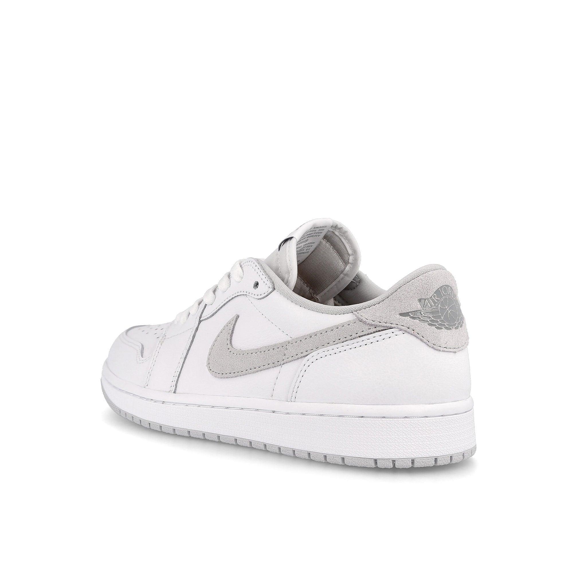 Jordan Air Jordan 1 Low OG White / Particle Grey - Neutral Gray Close-up | Overkill