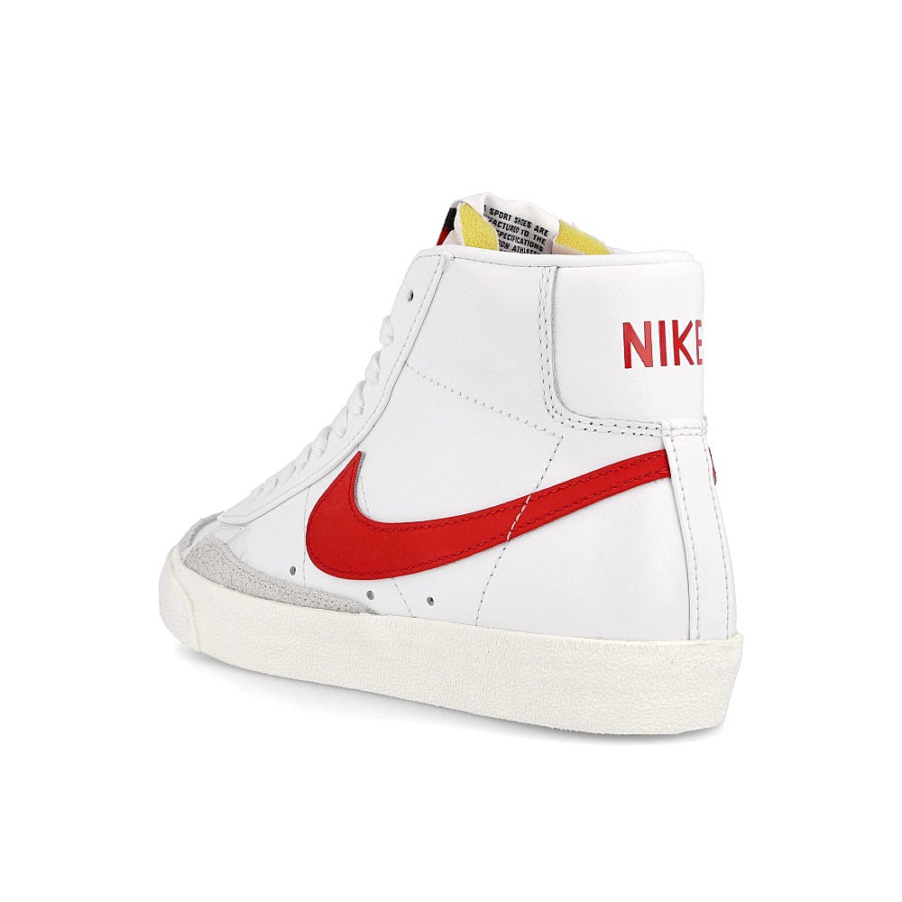 Nike wmns blazer mid 77 vintage White-Habanero Red - Sail Mid Top Sneakers Material | Overkill