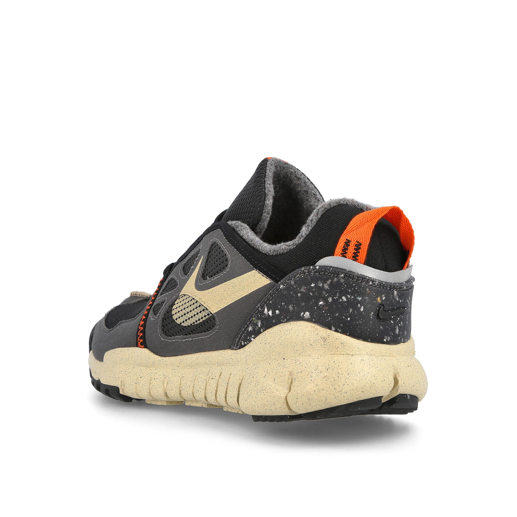 Nike nsw free remastered Black-Canvas - Anthracite - Orange Sneakers Material | Overkill