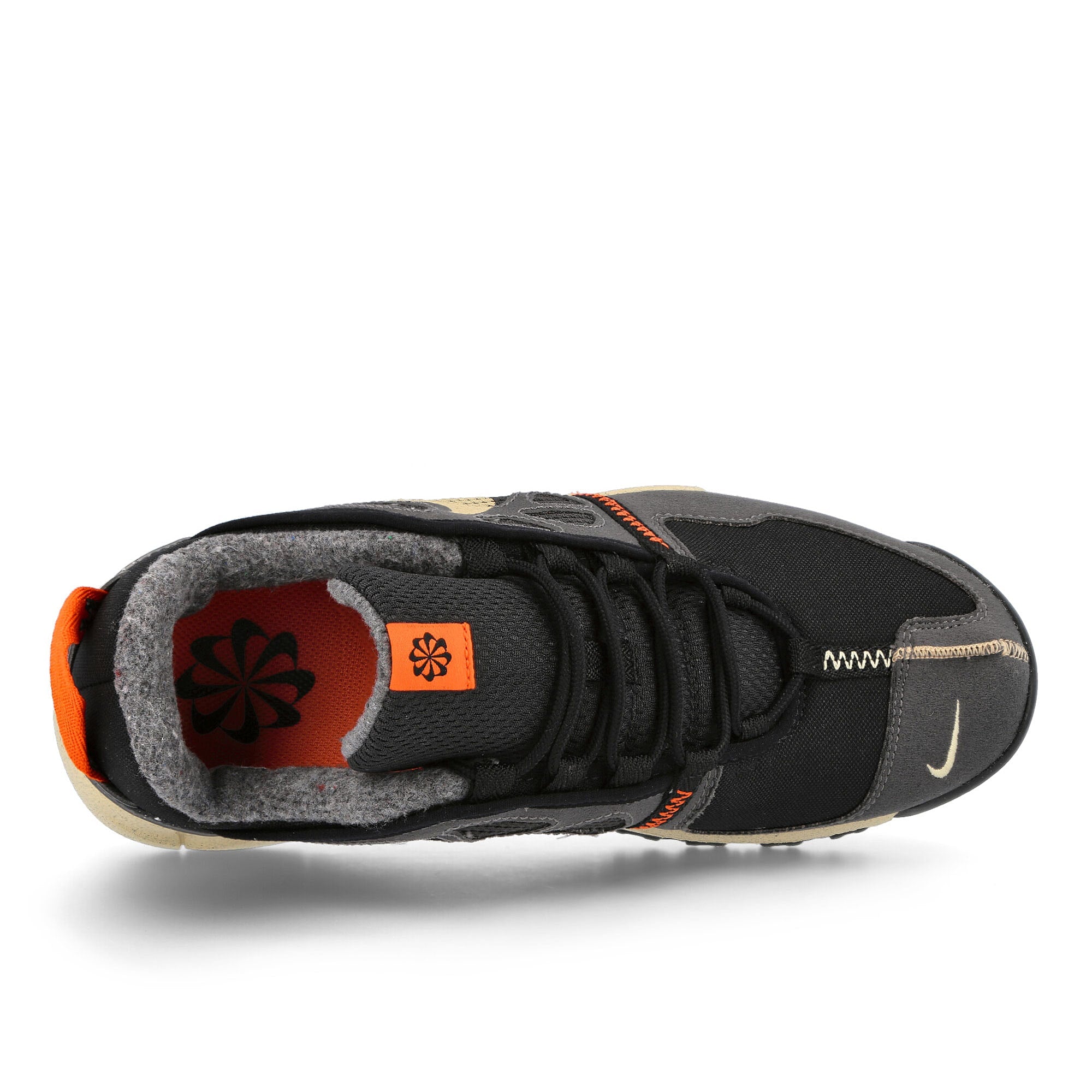 Nike nsw free remastered Black-Canvas - Anthracite - Orange Sneakers Detailfoto | Overkill