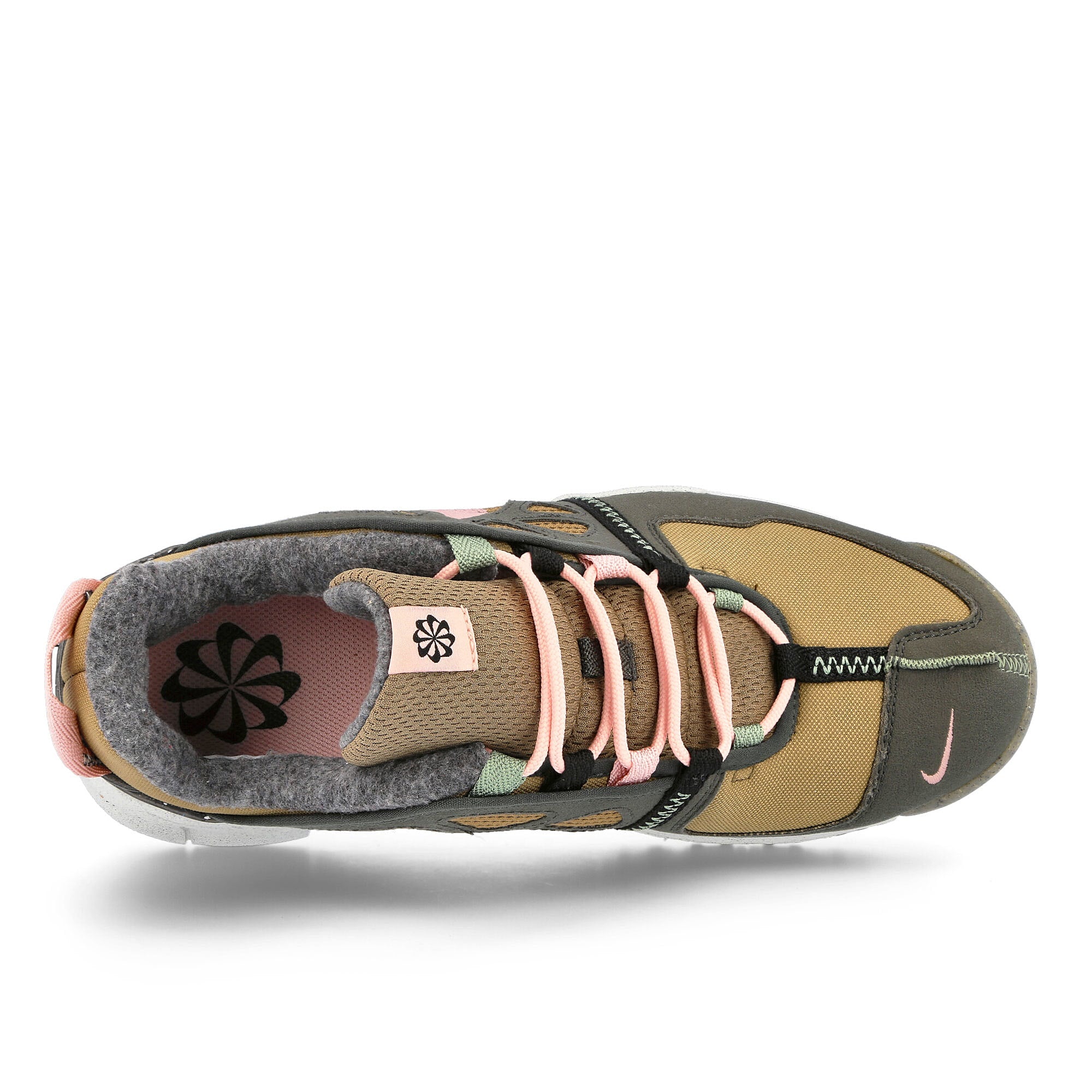 Nike nsw free remastered Brown Kelp-Pink Glaze - Sequoia - Black Sneakers Detailfoto | Overkill