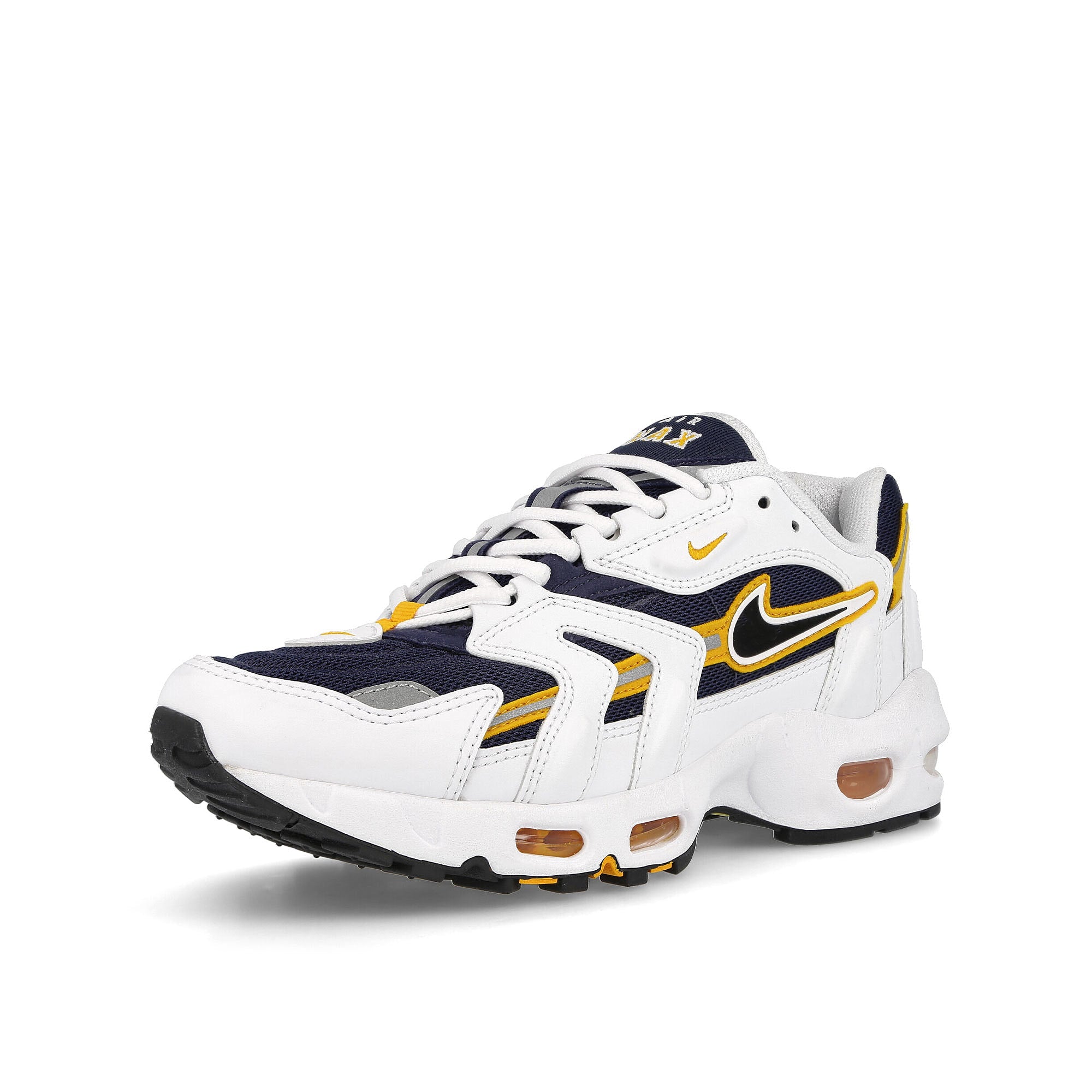 Nike air max 96 ii White-Black - Midnight Navy Sneakers Close Up | Overkill