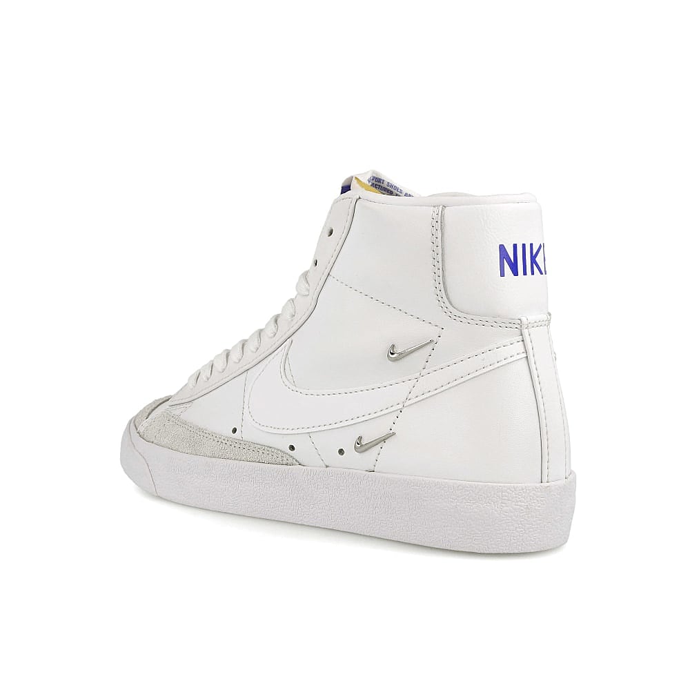Nike wmns blazer mid 77 se White-White - Hyper Royal Mid Top Sneakers Material | Overkill