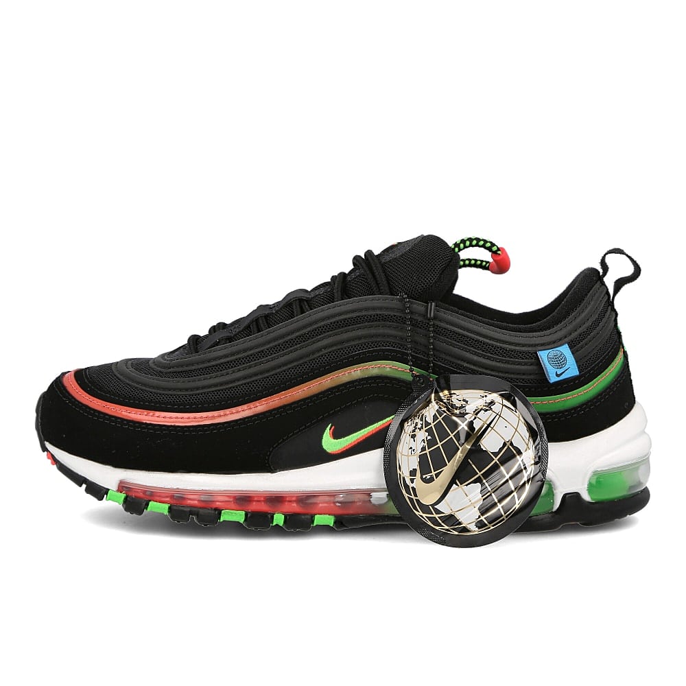 Nike air max 97 Black-Green Strike - Flash Crimson - White Sneakers CZ5607 001 | Overkill