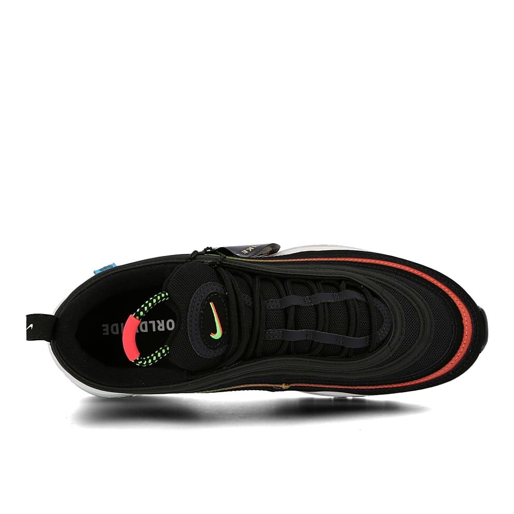 Nike air max 97 Black-Green Strike - Flash Crimson - White Sneakers Detailfoto | Overkill