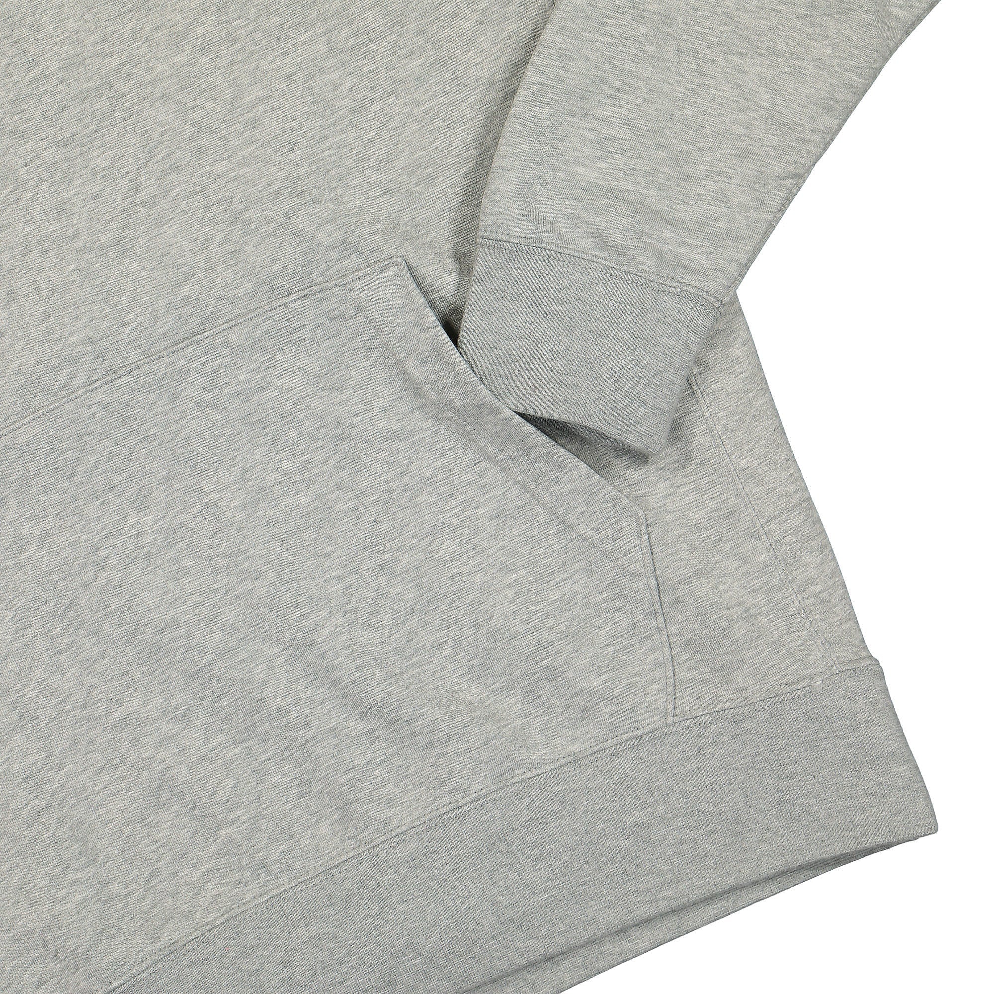 Nike NSW Club French Terry Hoodie Dark Grey Heather / Matte Silver / White Hoodies Detailfoto | Overkill