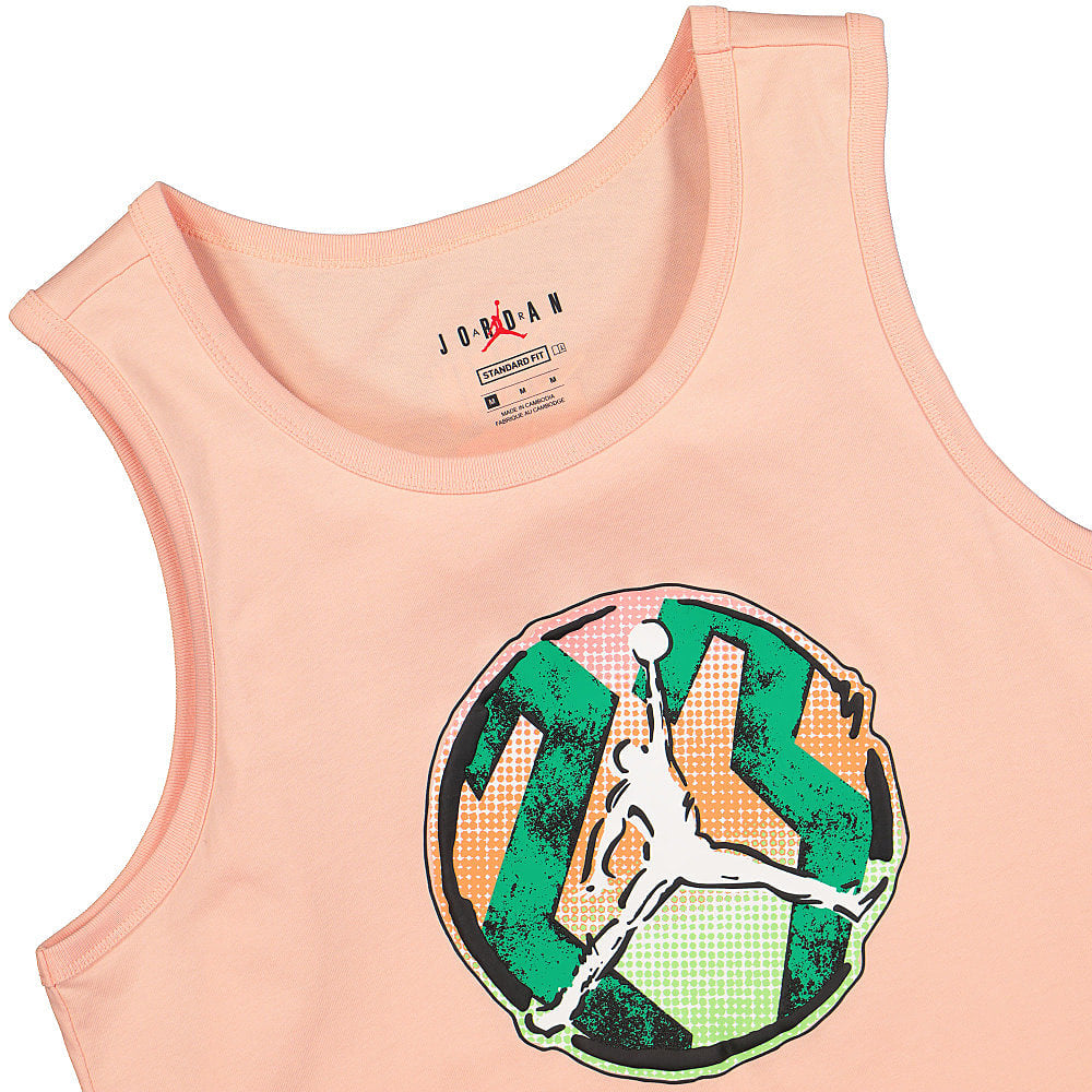 Nike Air Jordan Sport DNA HBR Tank Arctic Orange Tops Close-up | Overkill