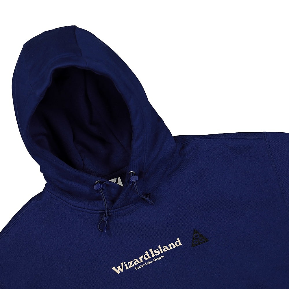 Nike NRG ACG Wizard Hoodie Blue Void Hoodies Close-up | Overkill