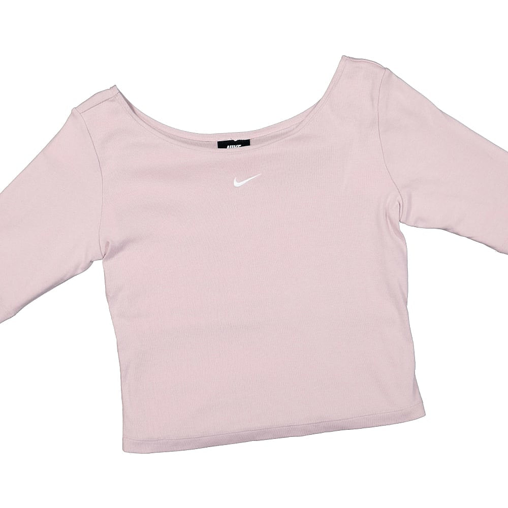 Nike Wmns NSW Essential Top Scoop Champagne Tops Close-up | Overkill