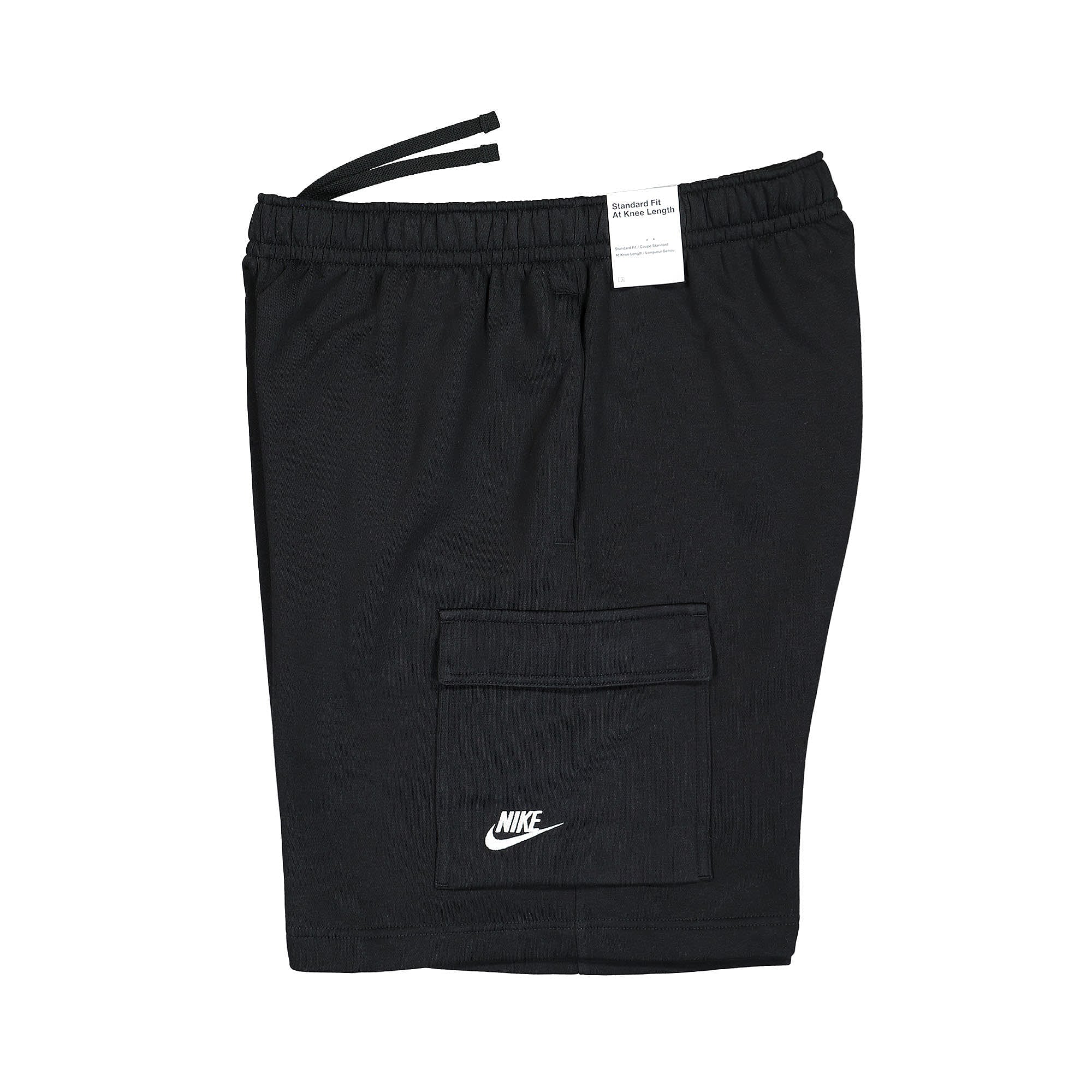 Nike NSW Club Cargo Short Black / Black / White Shorts Close-up | Overkill