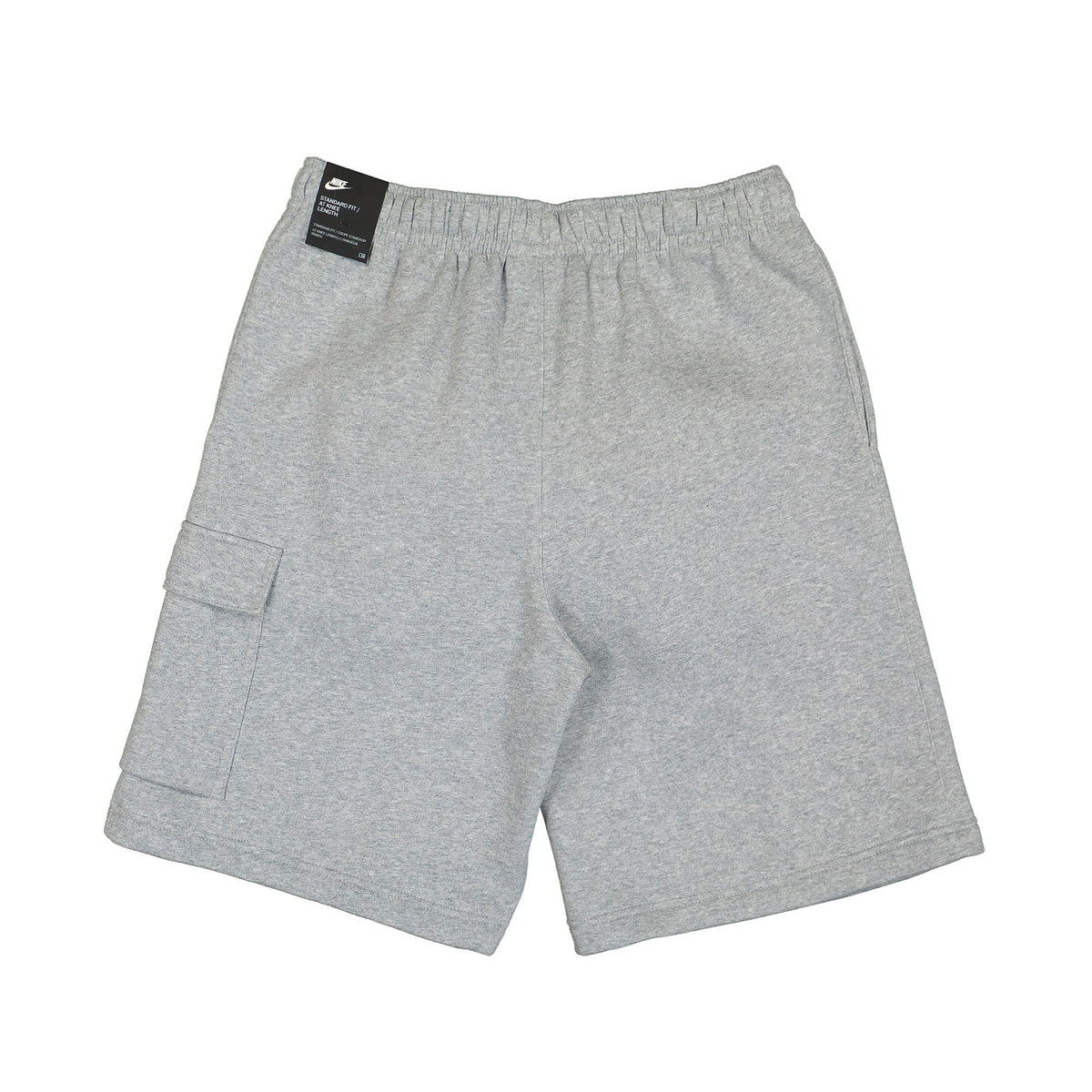 Nike NSW Club Cargo Short Dark Grey Heather / Matte Silver / White Shorts Material | Overkill
